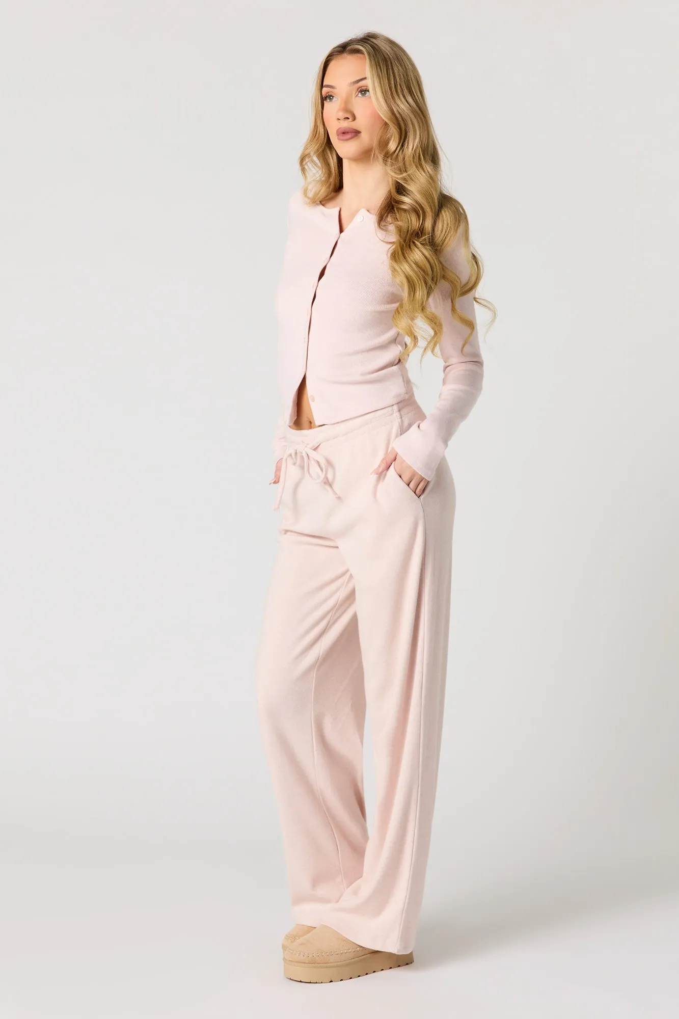 Ribbed Button-Up Cardigan sold by Urban Planet product image thumbnail 3
