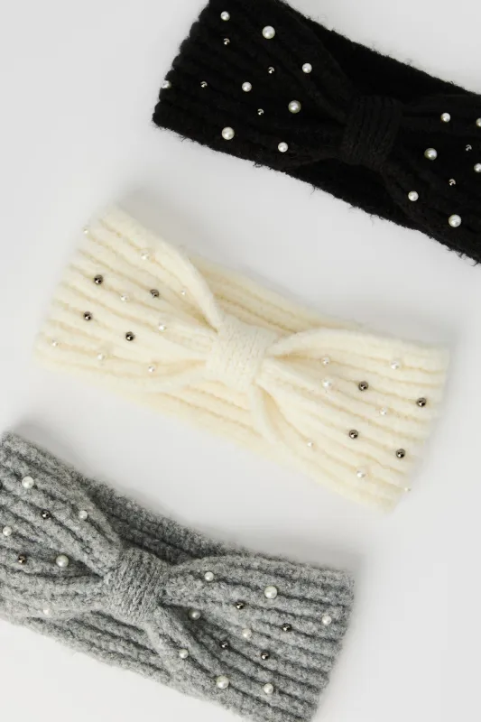 Pearl & Sequin Knit Headband sold by Urban Planet