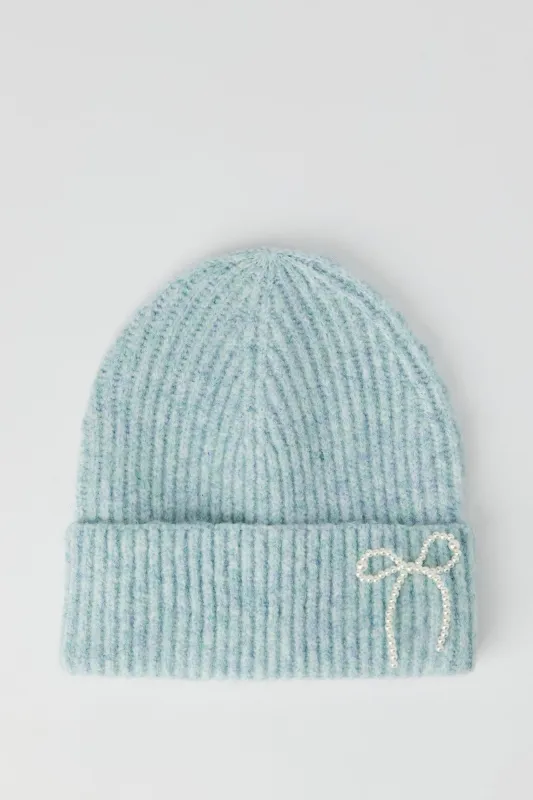 Pearl Bow Beanie sold by Urban Planet