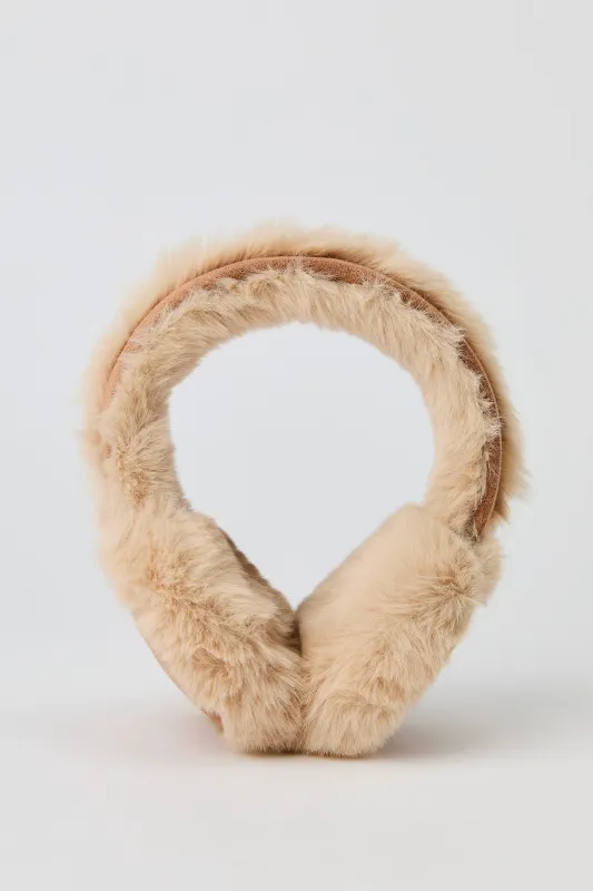 Fuzzy Suede Earmuffs sold by Urban Planet