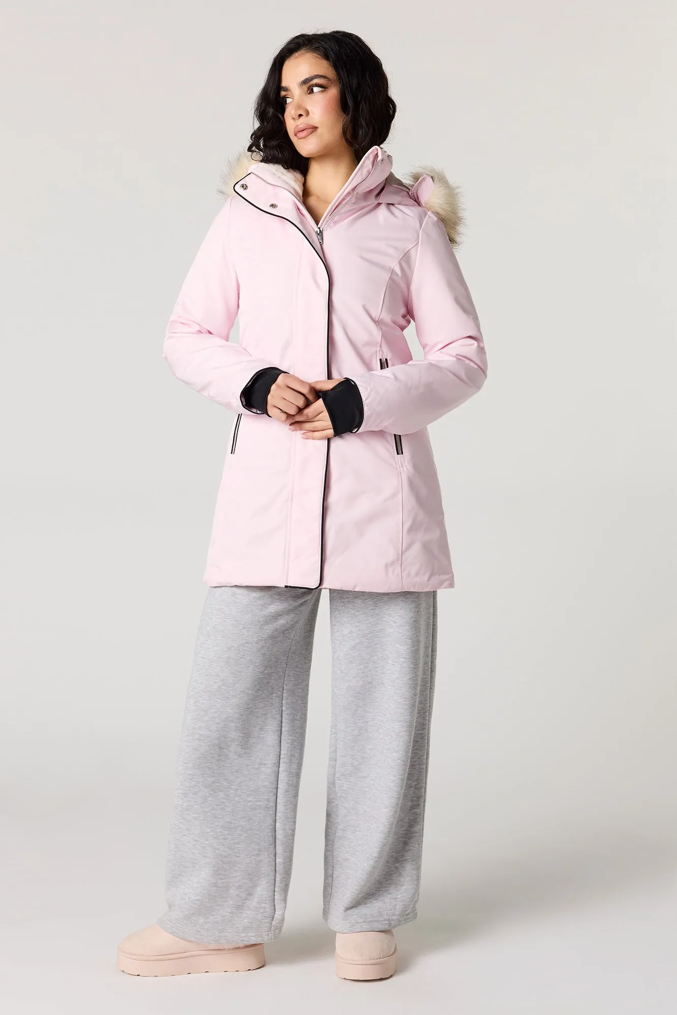 Mid Length Parka sold by Urban Planet product image thumbnail 3