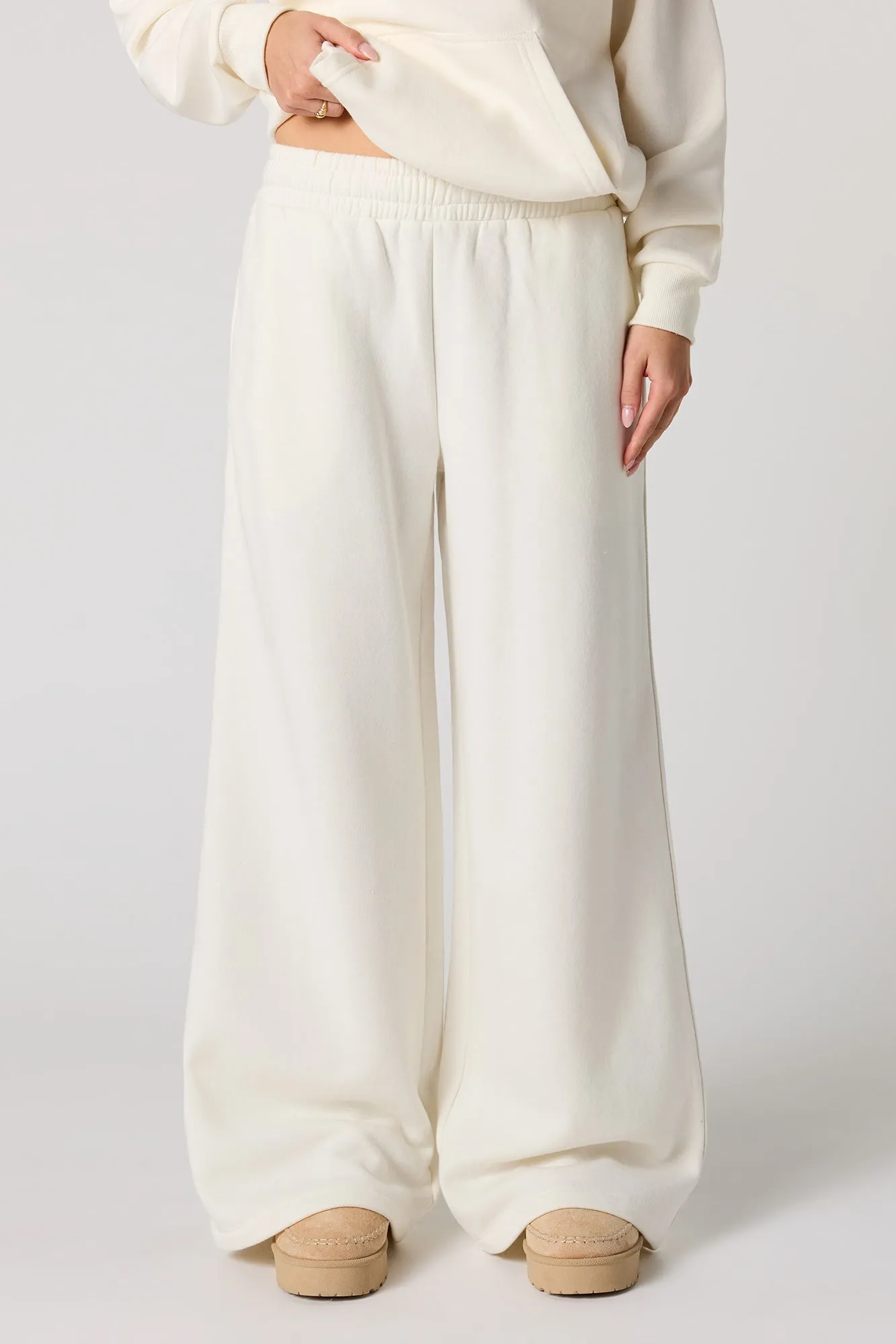 Ultra Wide Leg Fleece Sweatpant sold by Urban Planet product image thumbnail 2