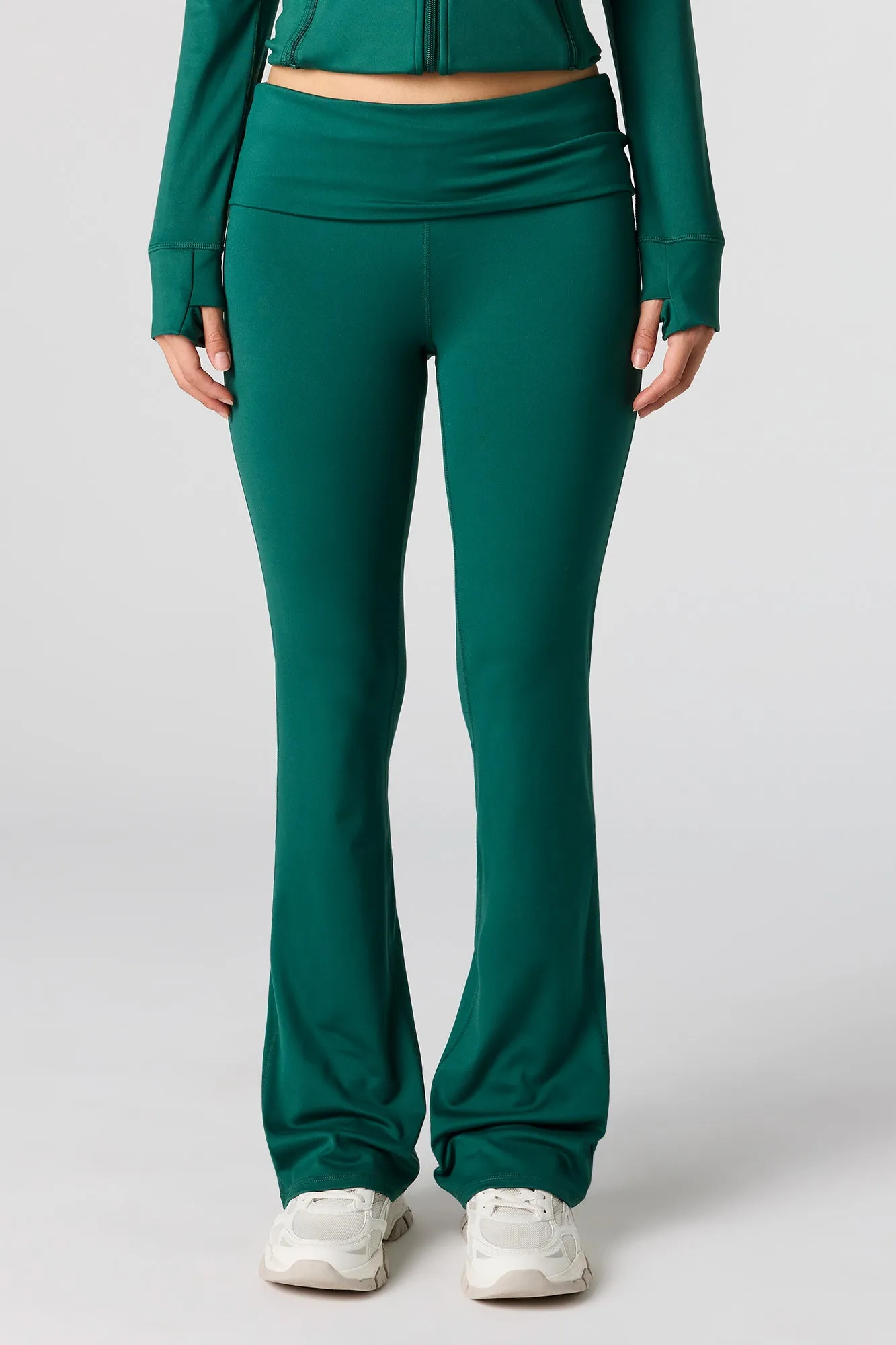 Active Foldover Waist Flare Legging sold by Urban Planet product image thumbnail 2