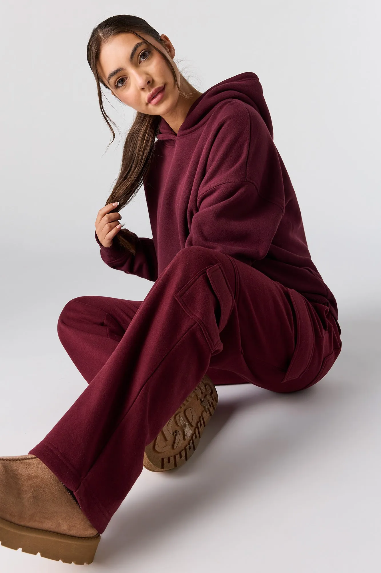 Fleece Cargo Sweatpant sold by Urban Planet