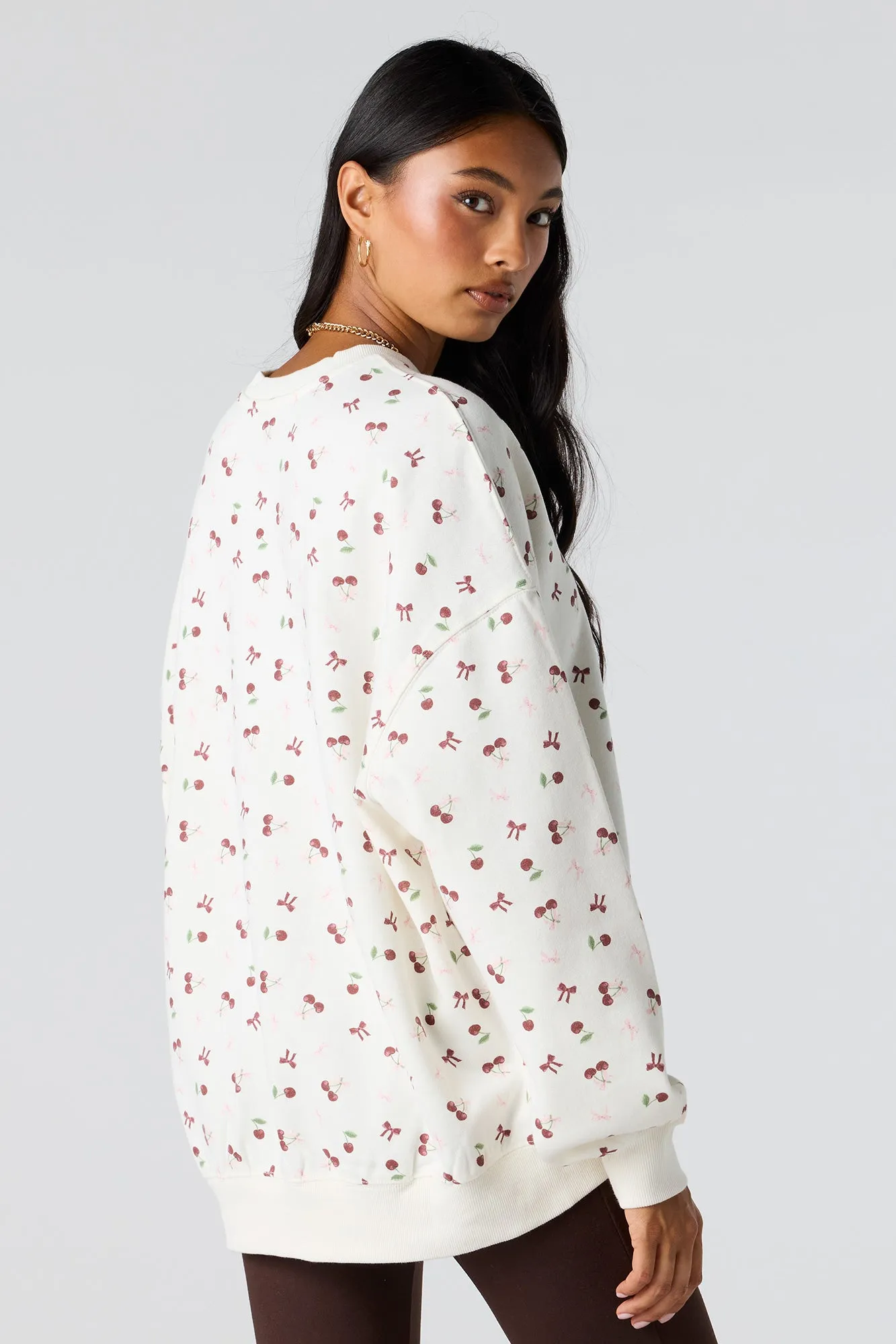 Graphic Fleece Oversized Sweatshirt sold by Urban Planet product image thumbnail 5