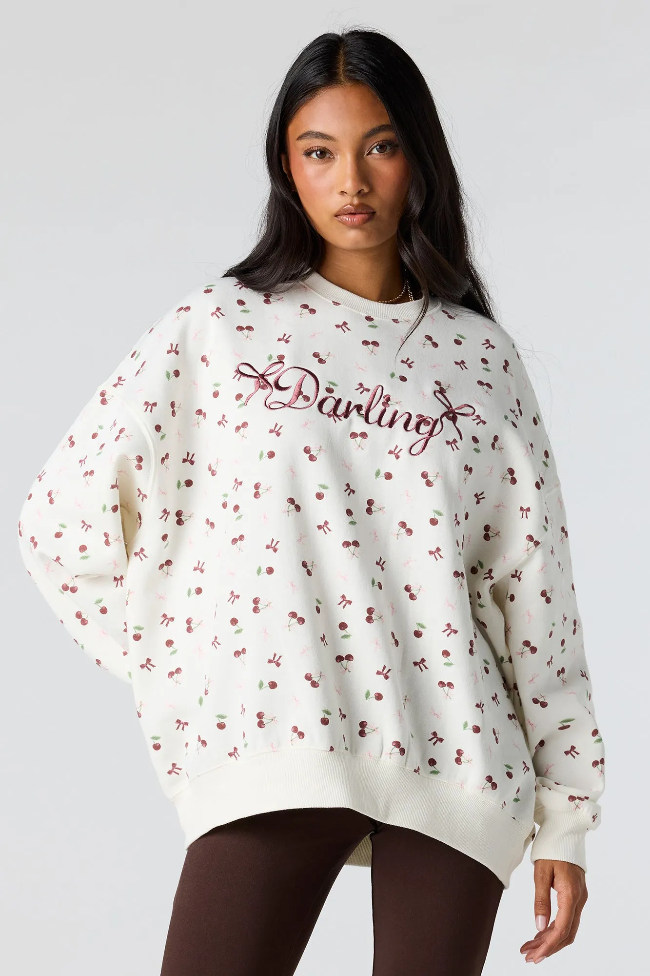 Graphic Fleece Oversized Sweatshirt sold by Urban Planet product image thumbnail 4