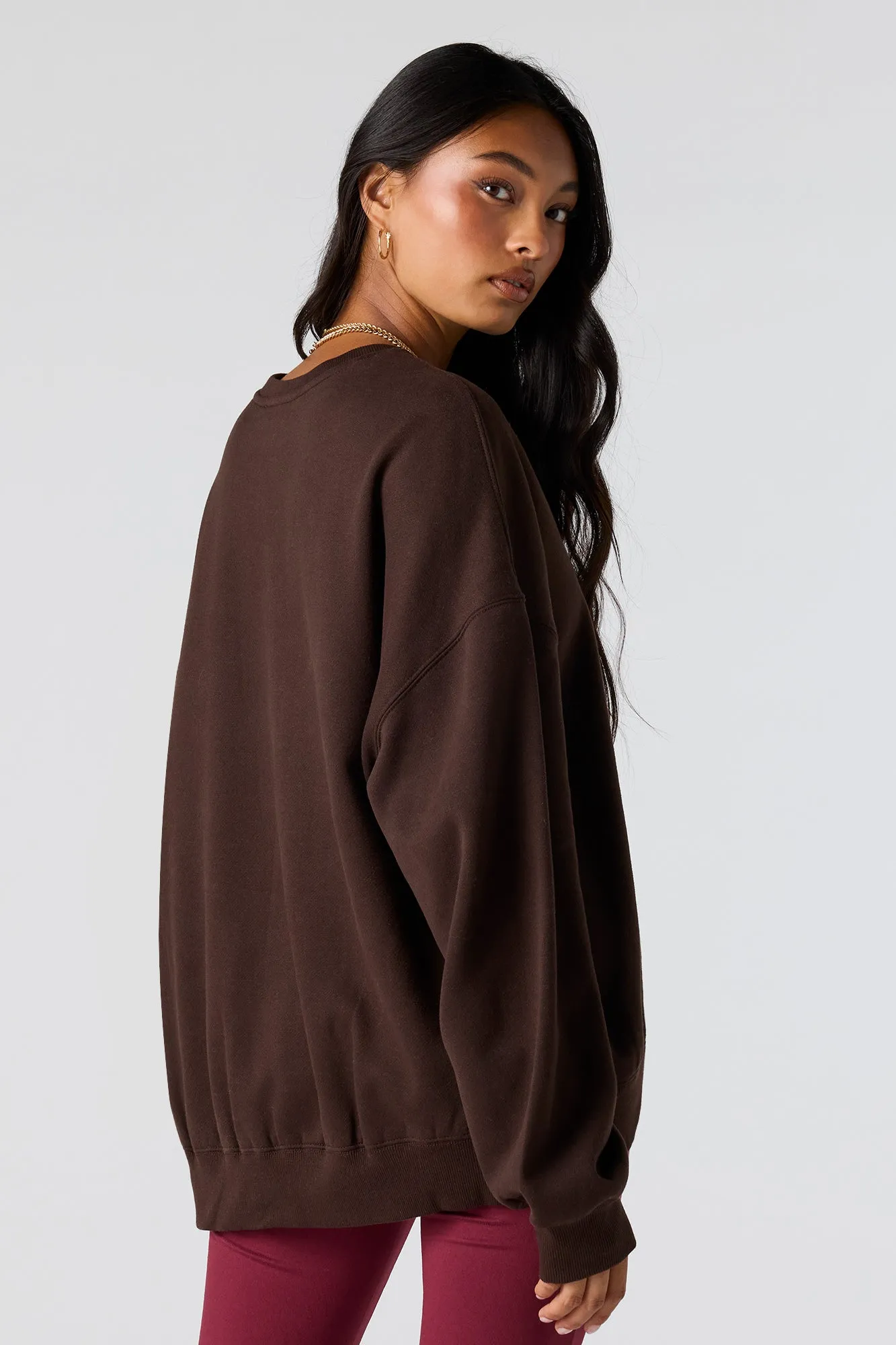 Graphic Fleece Oversized Sweatshirt sold by Urban Planet product image thumbnail 2