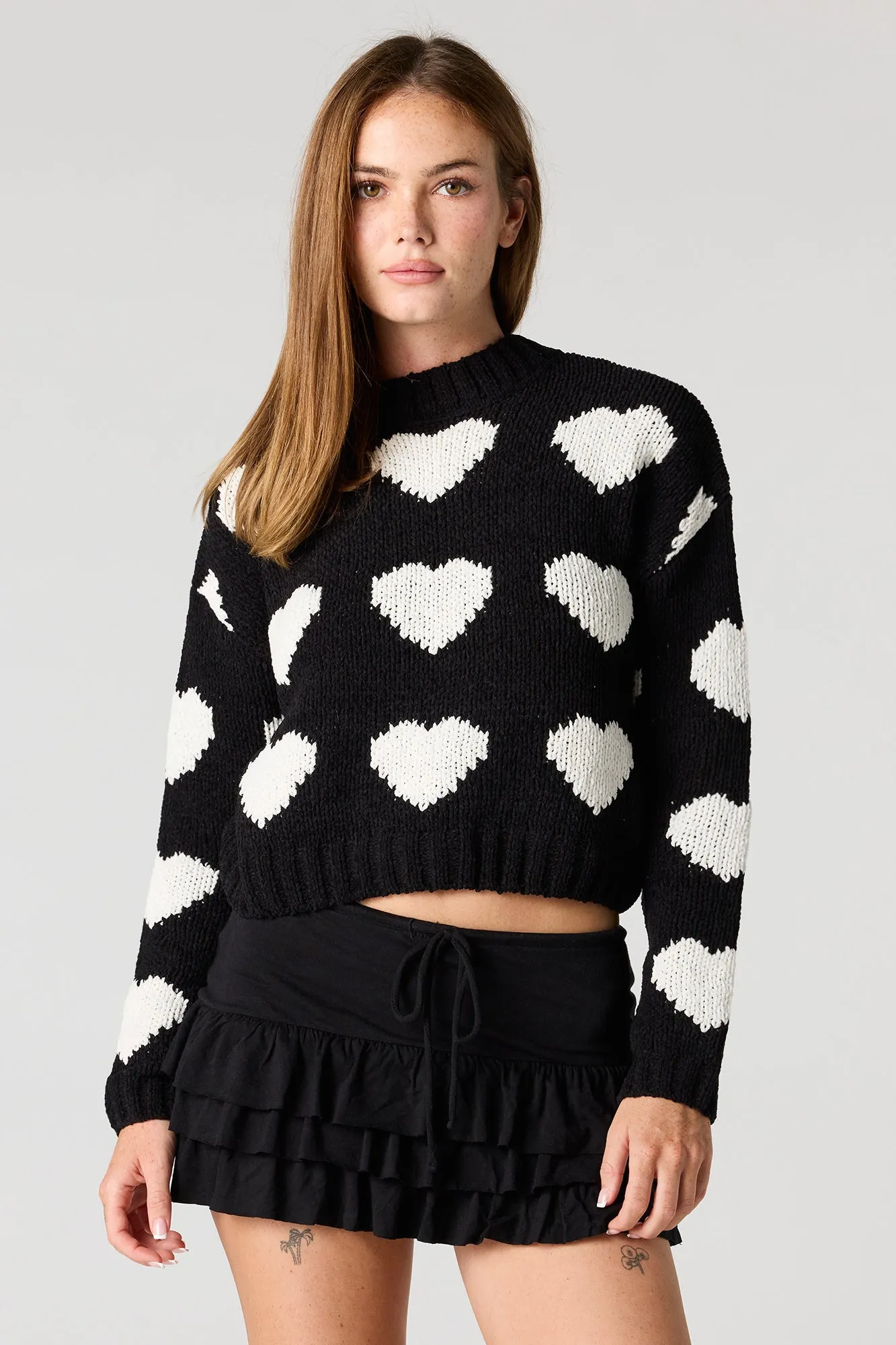 Heart Jacquard Knit Sweater sold by Urban Planet product image thumbnail 4