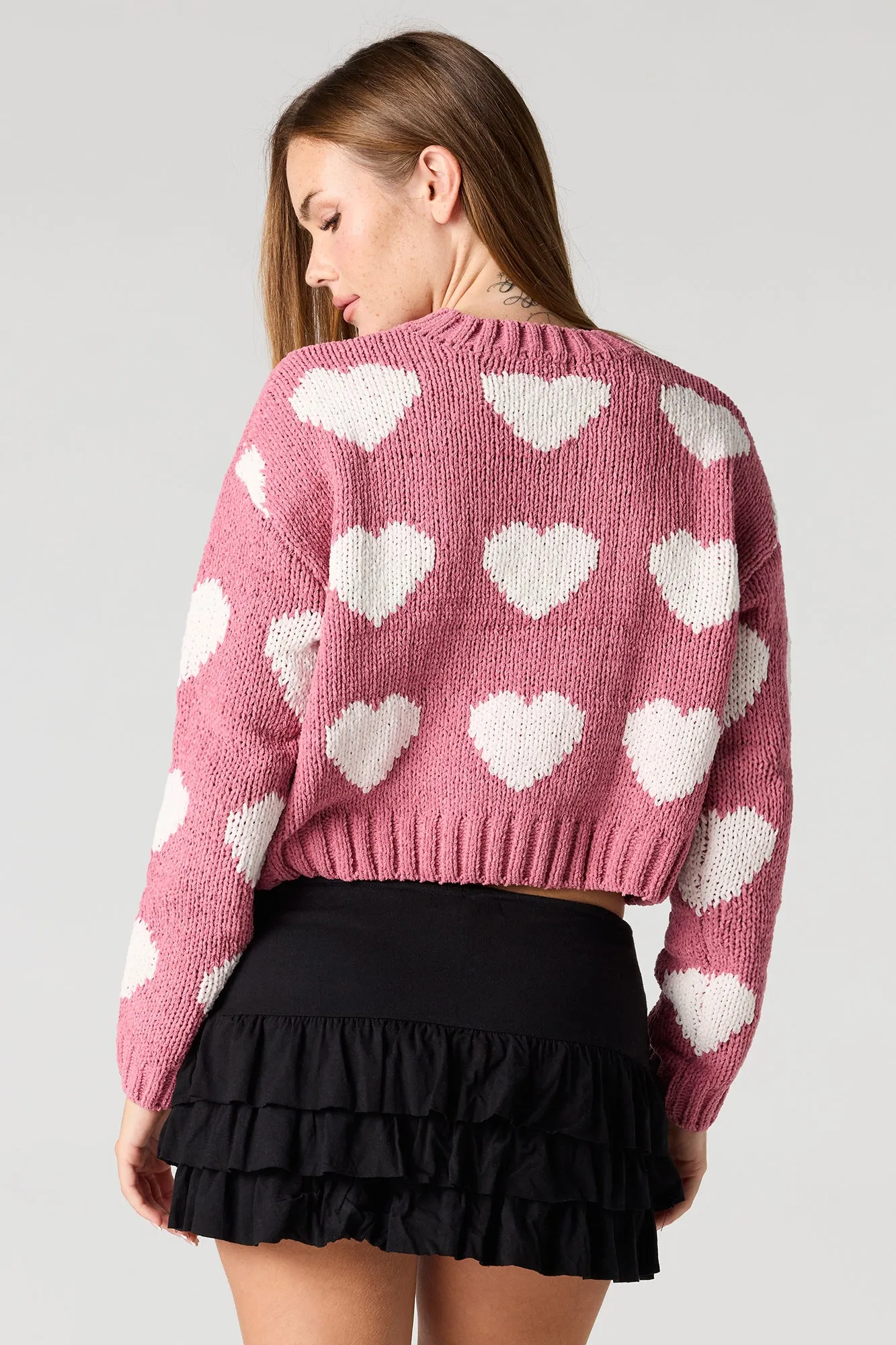 Heart Jacquard Knit Sweater sold by Urban Planet product image thumbnail 2