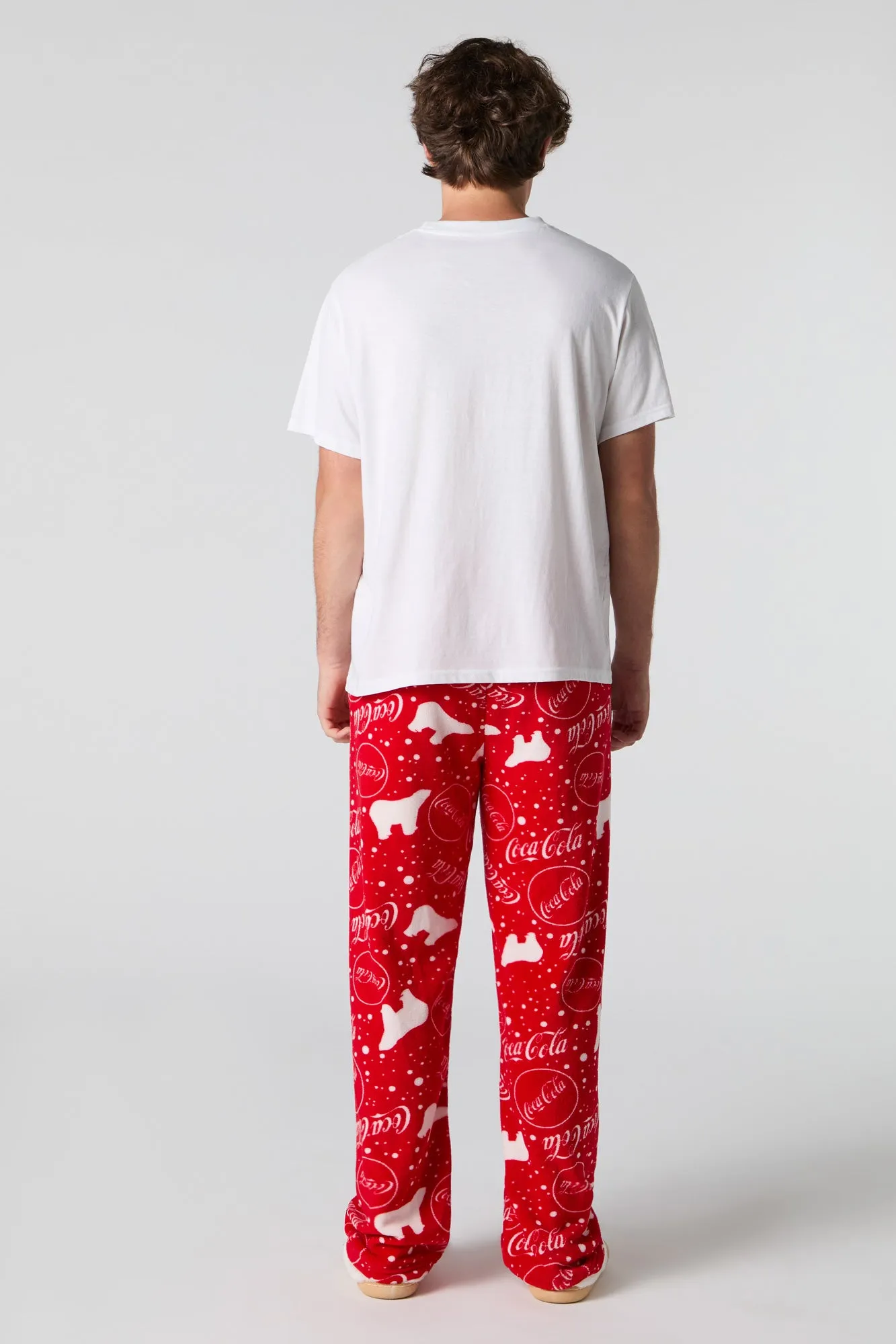 Coca-Cola Print Plush Pajama Pant sold by Urban Planet product image thumbnail 3