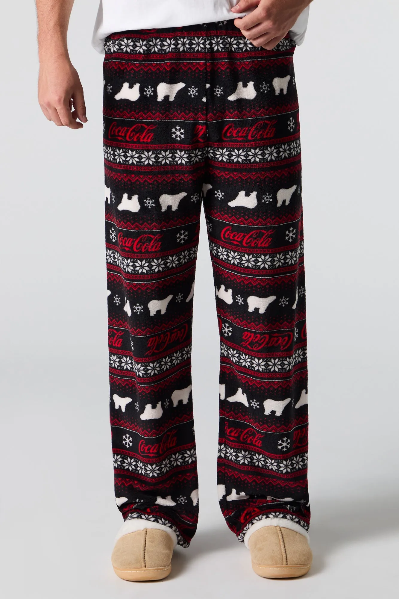 Coca-Cola Print Plush Pajama Pant sold by Urban Planet product image thumbnail 4