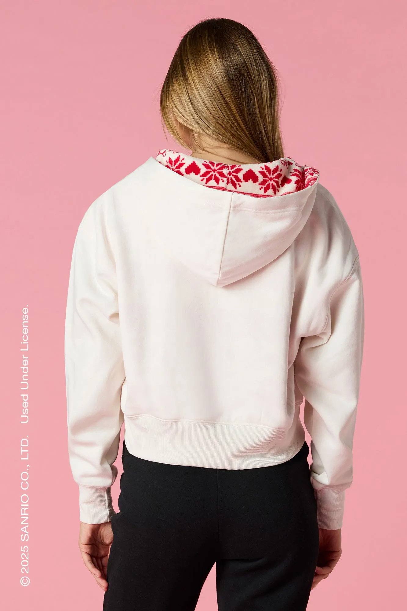 Hello Kitty® Holiday Embroidered Zip-Up Hoodie sold by Urban Planet product image thumbnail 2