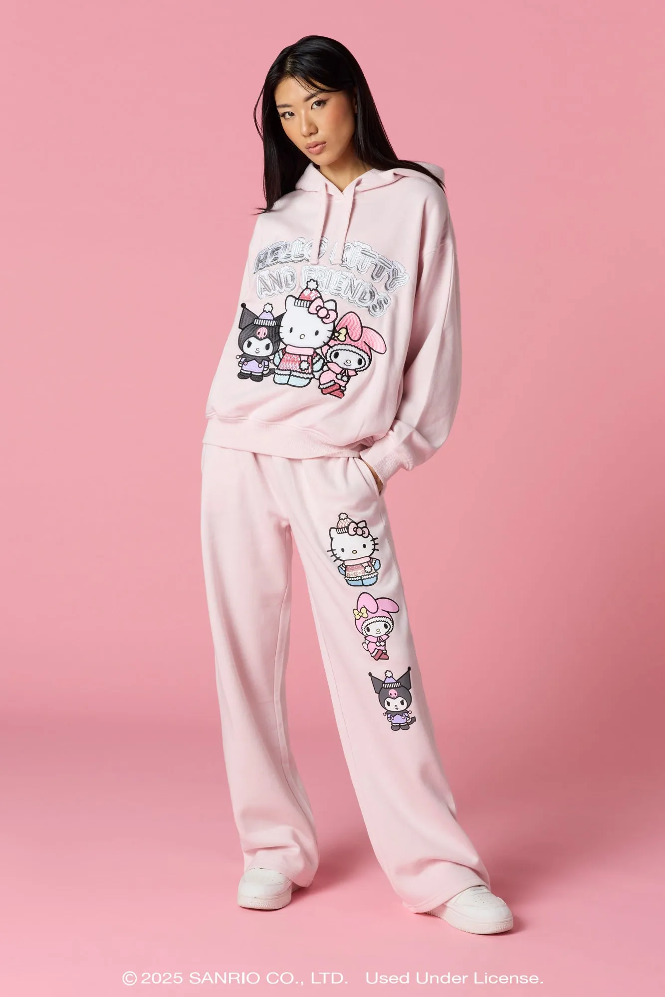 Hello Kitty® and Friends Holiday Embroidered Hoodie sold by Urban Planet product image thumbnail 3