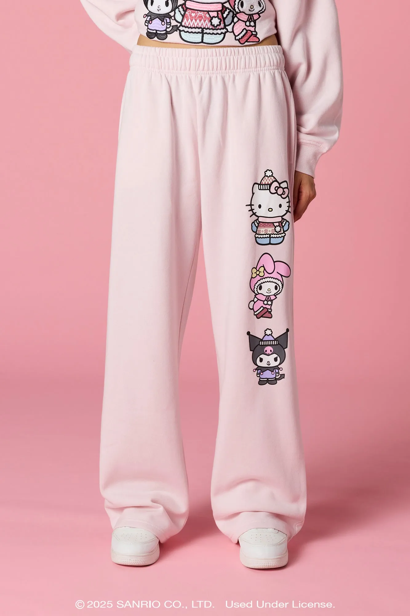 Hello Kitty® and Friends Holiday Graphic Wide Leg Sweatpant sold by Urban Planet product image thumbnail 2
