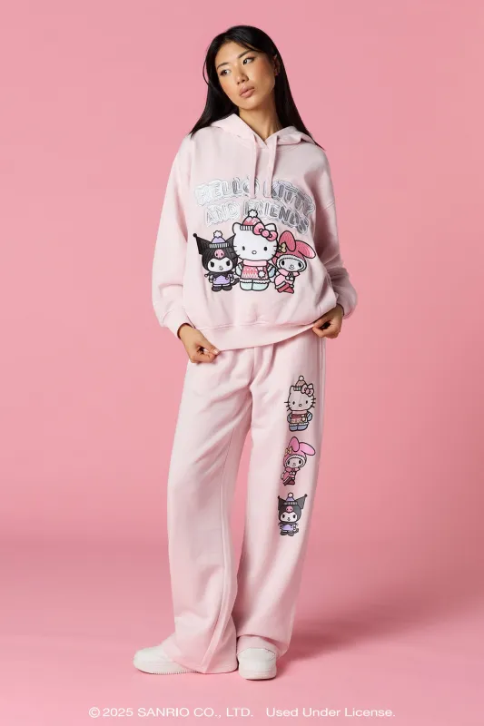 Hello Kitty® and Friends Holiday Graphic Wide Leg Sweatpant sold by Urban Planet
