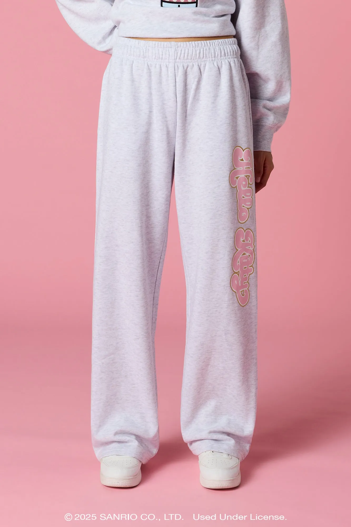 Hello Kitty® Holiday Graphic Wide Leg Sweatpant sold by Urban Planet product image thumbnail 2