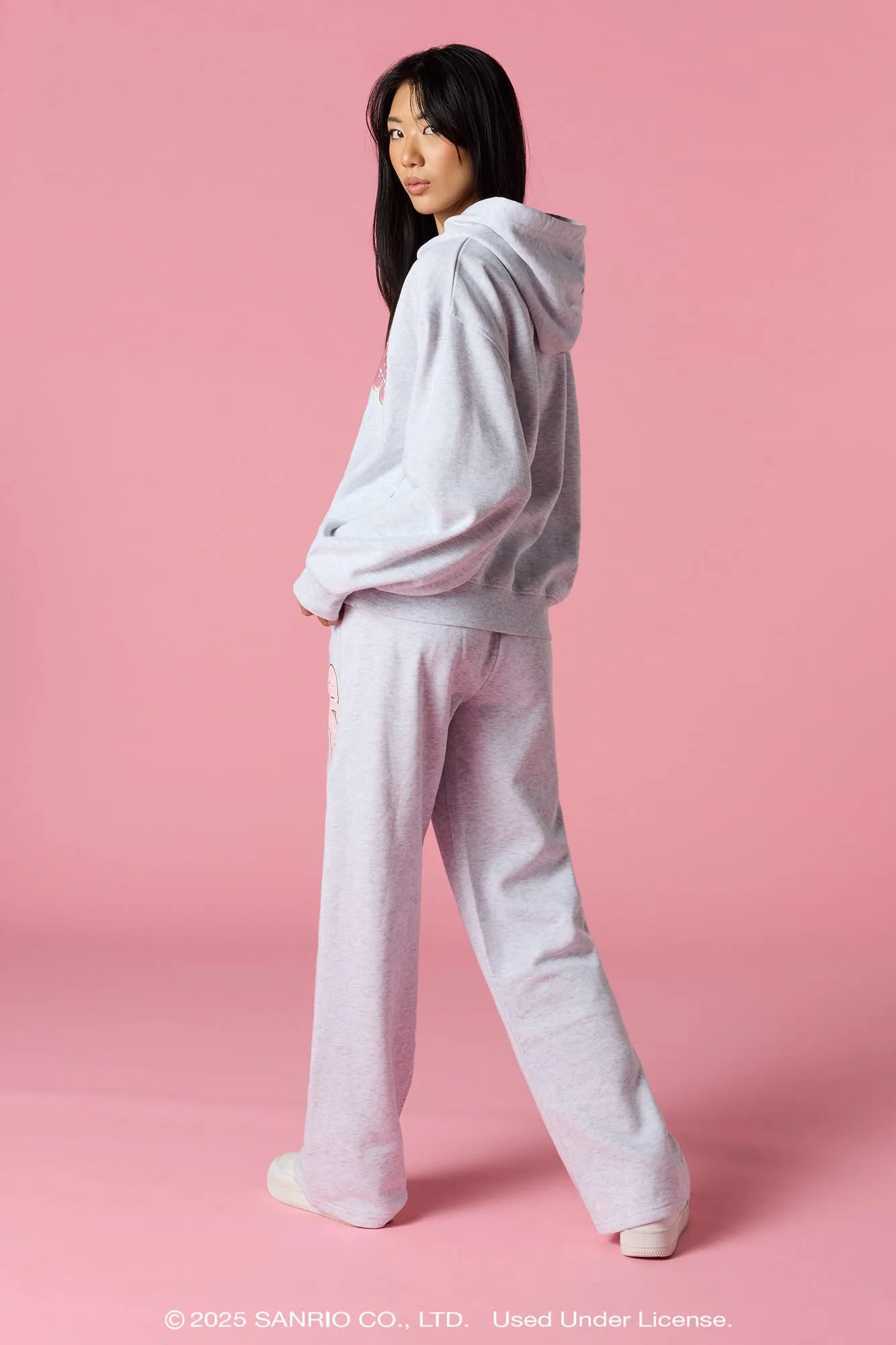 Hello Kitty® Holiday Graphic Wide Leg Sweatpant sold by Urban Planet product image thumbnail 3