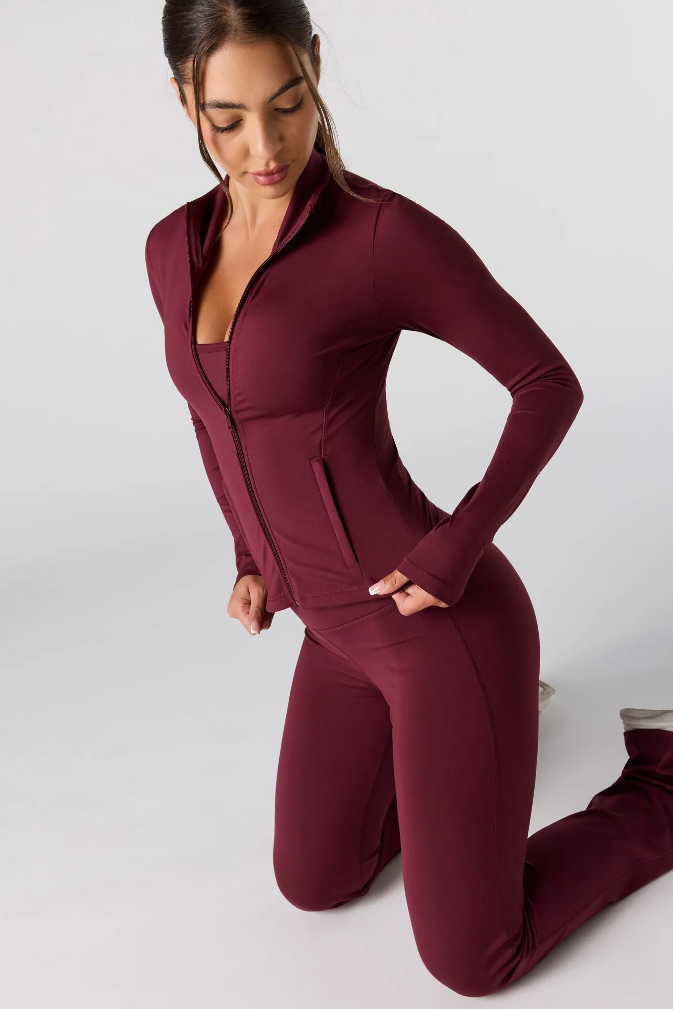 Active Zip-Up Top sold by Urban Planet