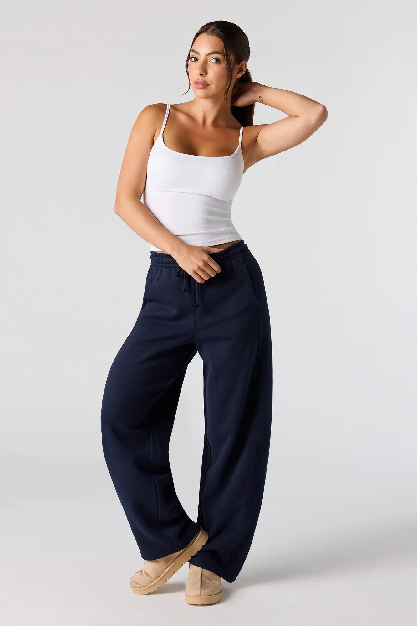 Fleece Barrel Leg Sweatpant sold by Urban Planet