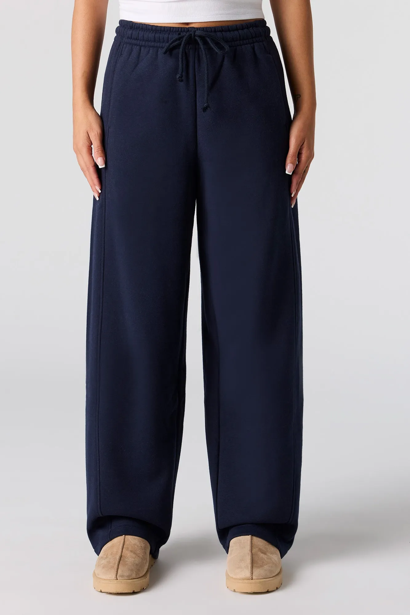 Fleece Barrel Leg Sweatpant sold by Urban Planet product image thumbnail 2