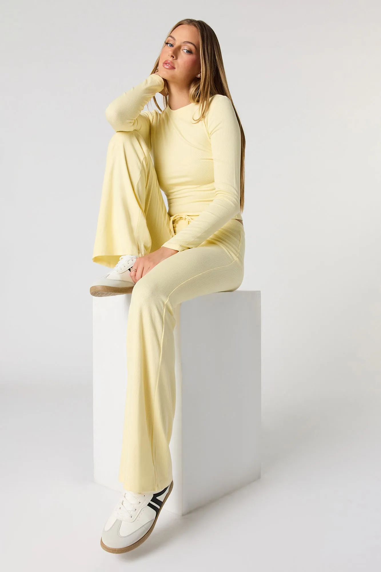 Ribbed Flare Pant sold by Urban Planet