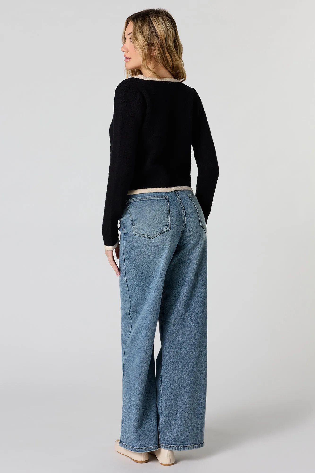 High Rise Wide Leg Jean sold by Urban Planet product image thumbnail 3