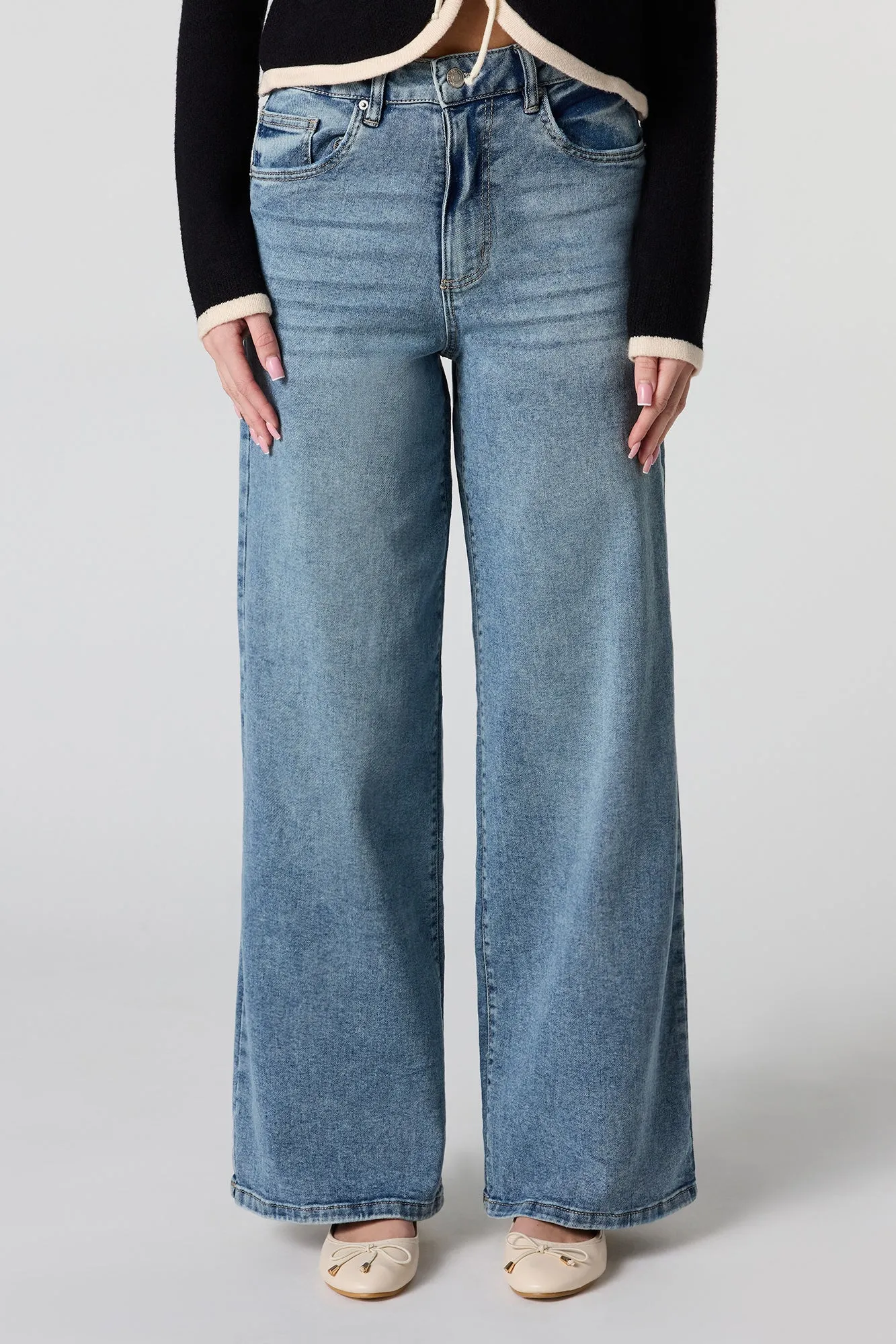 High Rise Wide Leg Jean sold by Urban Planet product image thumbnail 2