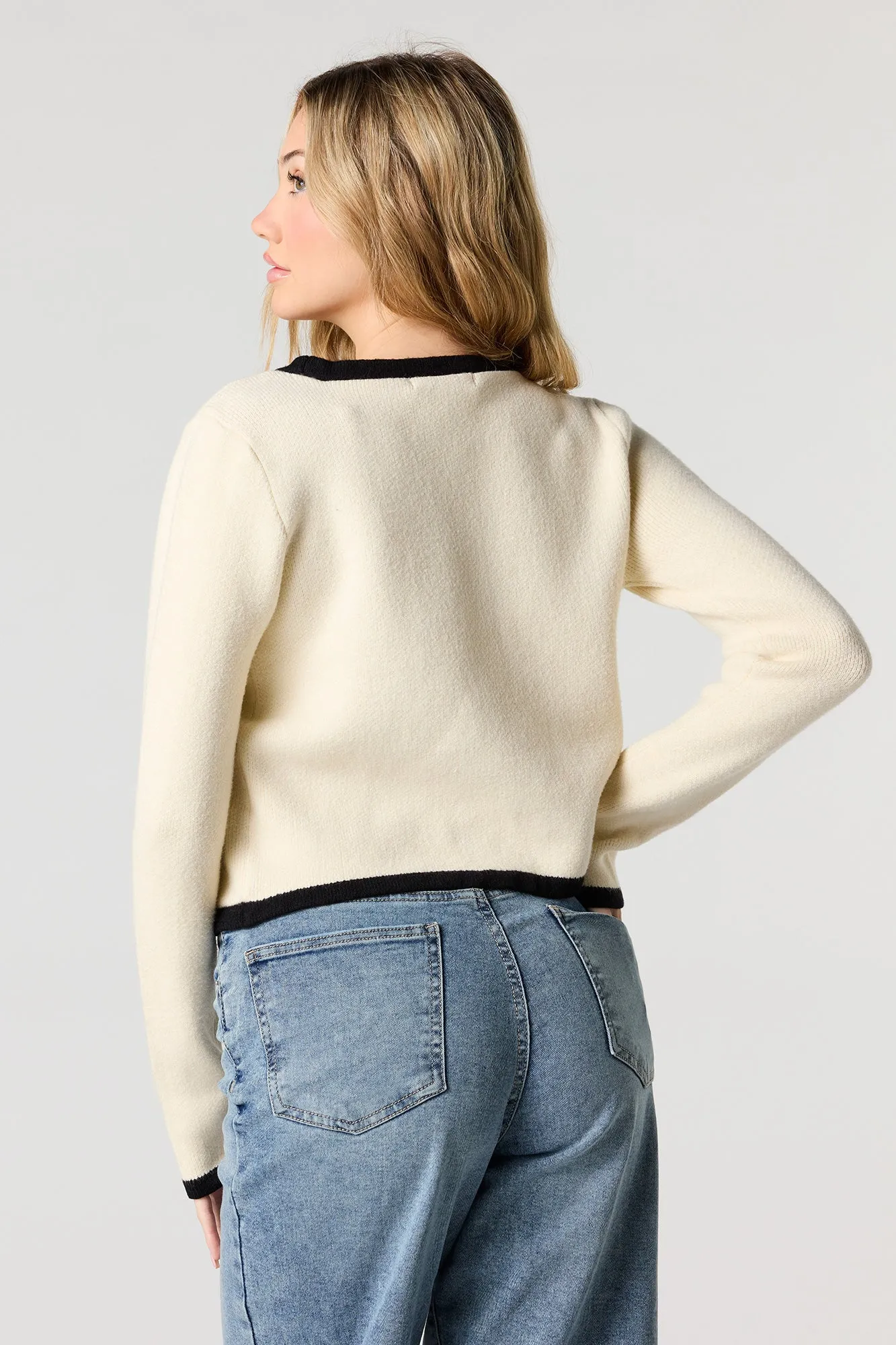 Bow Tie Front Knit Cardigan sold by Urban Planet product image thumbnail 5