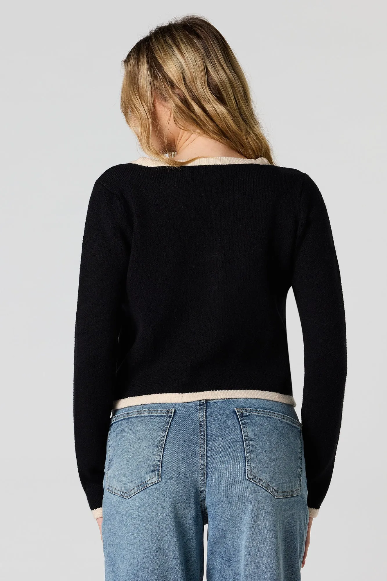 Bow Tie Front Knit Cardigan sold by Urban Planet product image thumbnail 2