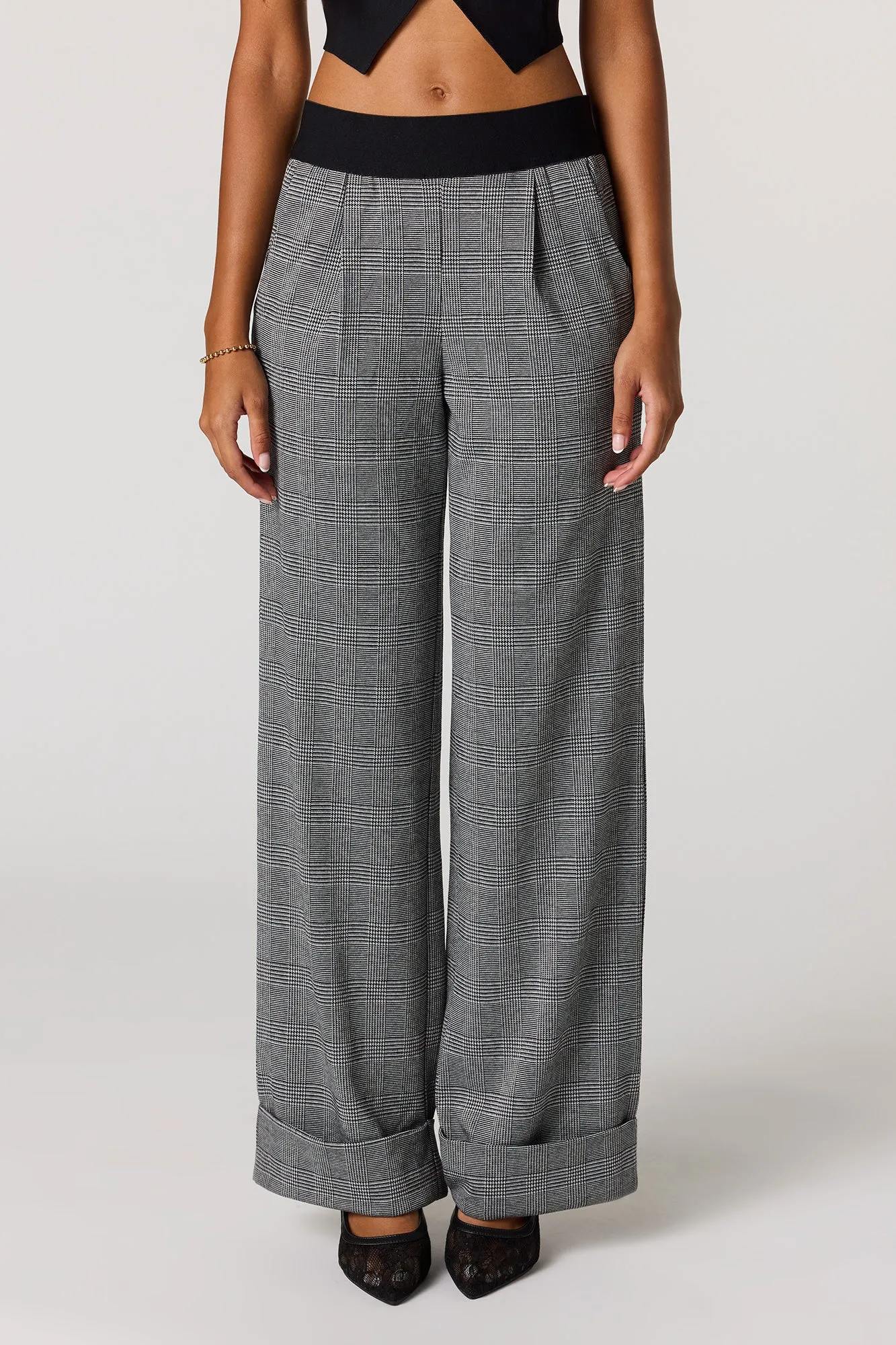Plaid Knit Dress Pant sold by Urban Planet product image thumbnail 5