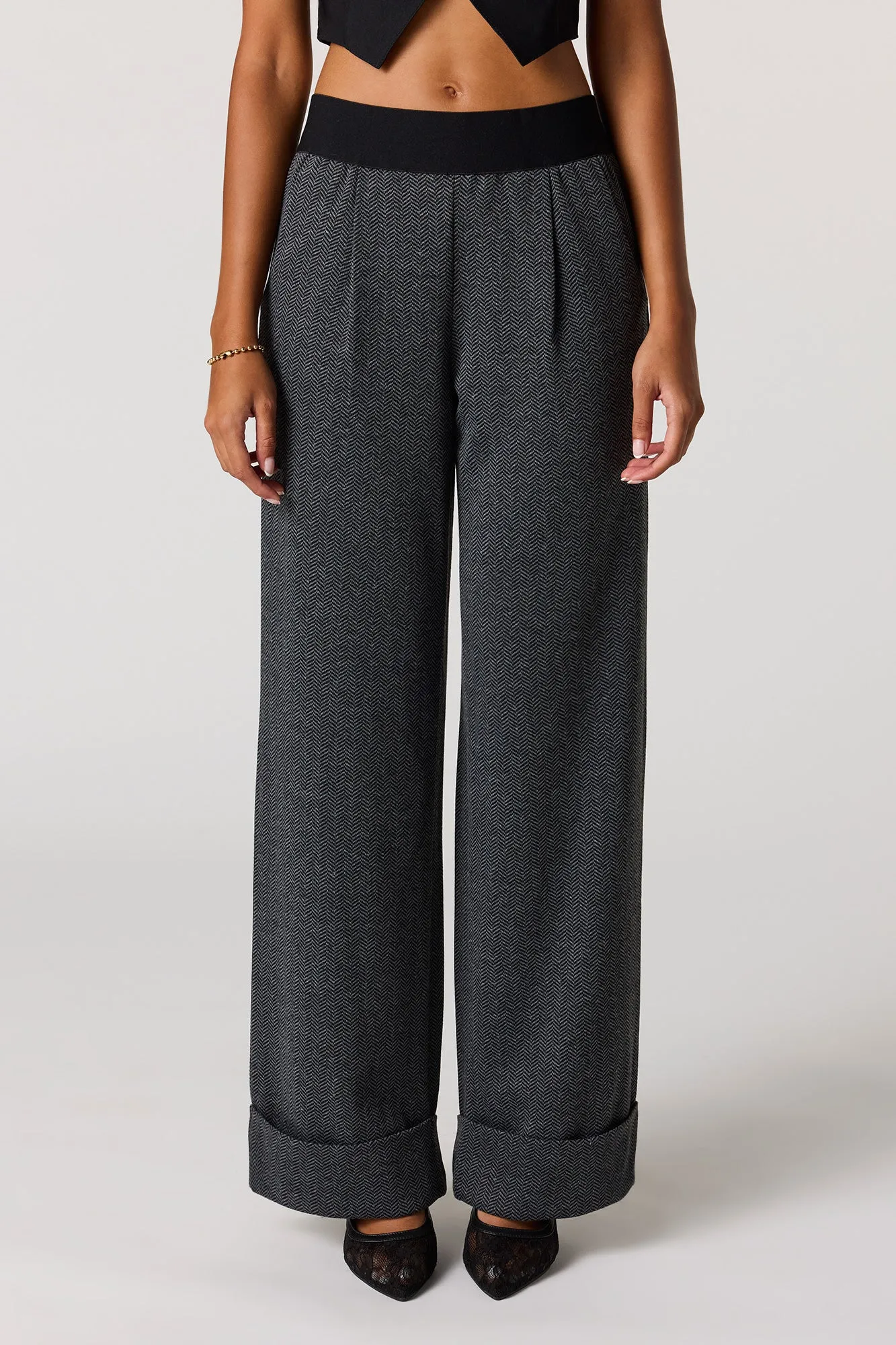 Plaid Knit Dress Pant sold by Urban Planet product image thumbnail 2