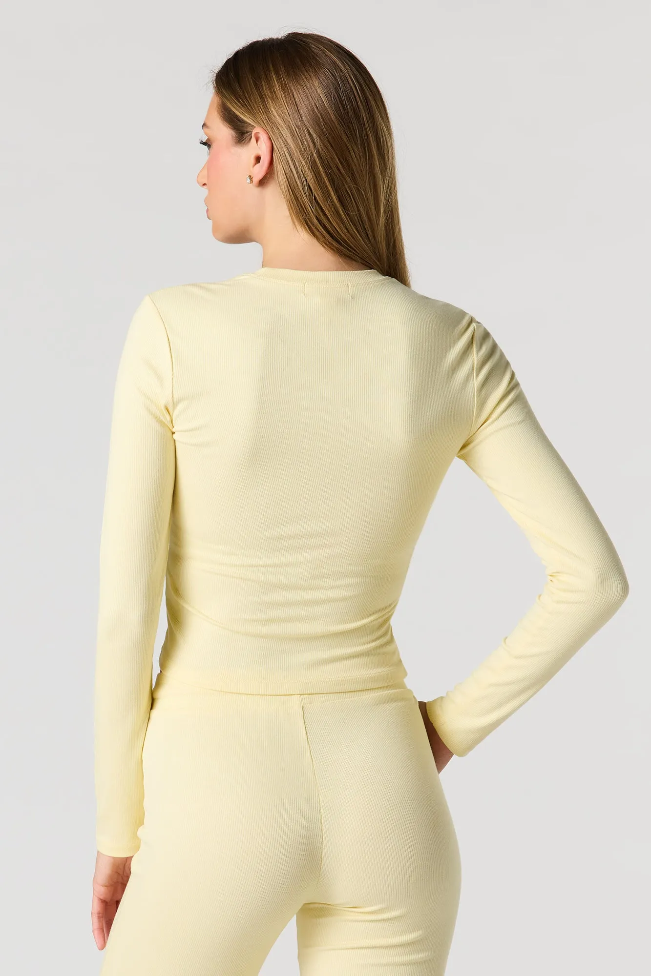 Ribbed Long Sleeve Top sold by Urban Planet product image thumbnail 2