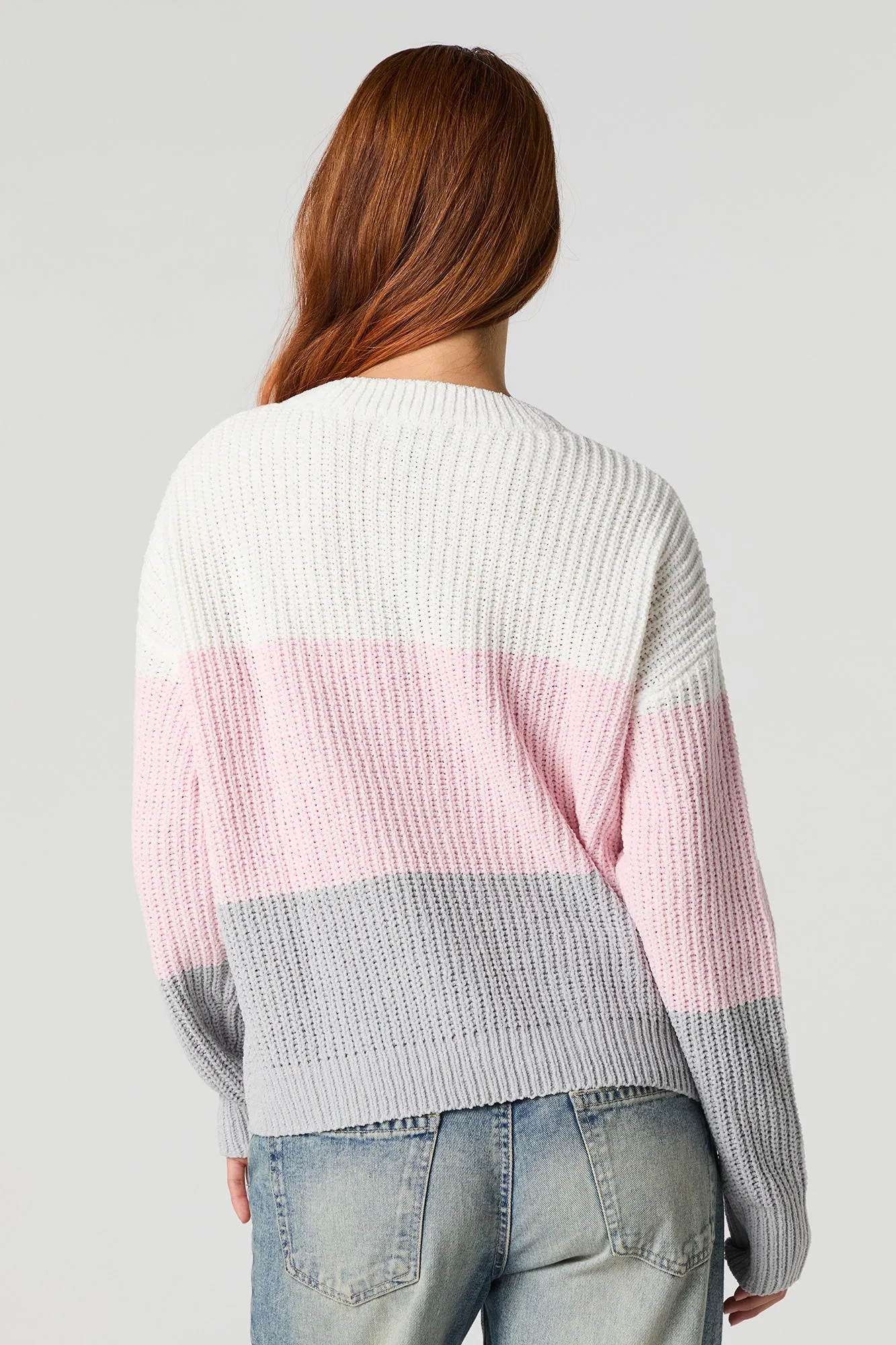 Chunky Knit Colour Block Sweater sold by Urban Planet product image thumbnail 2