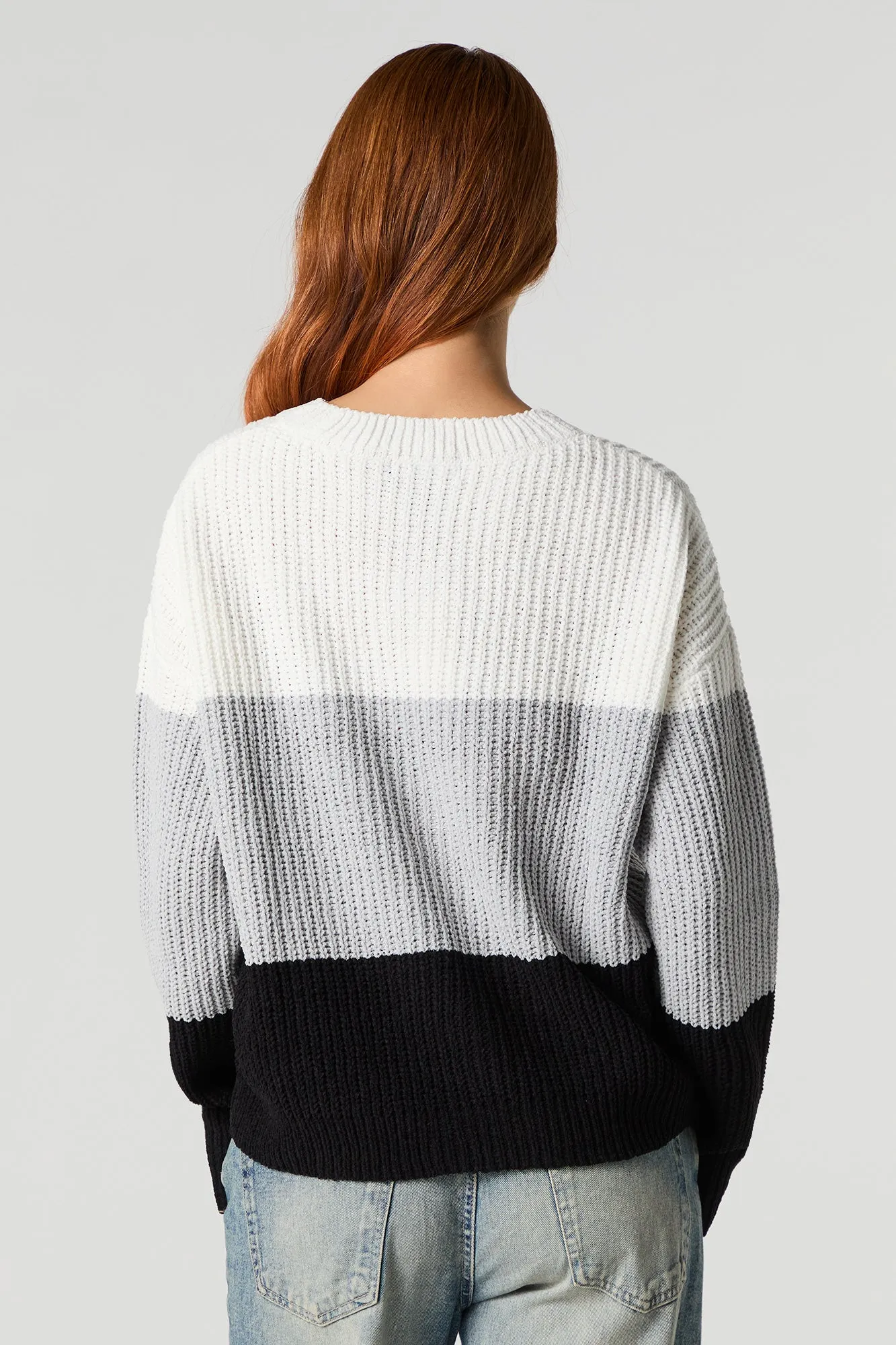 Chunky Knit Colour Block Sweater sold by Urban Planet product image thumbnail 5