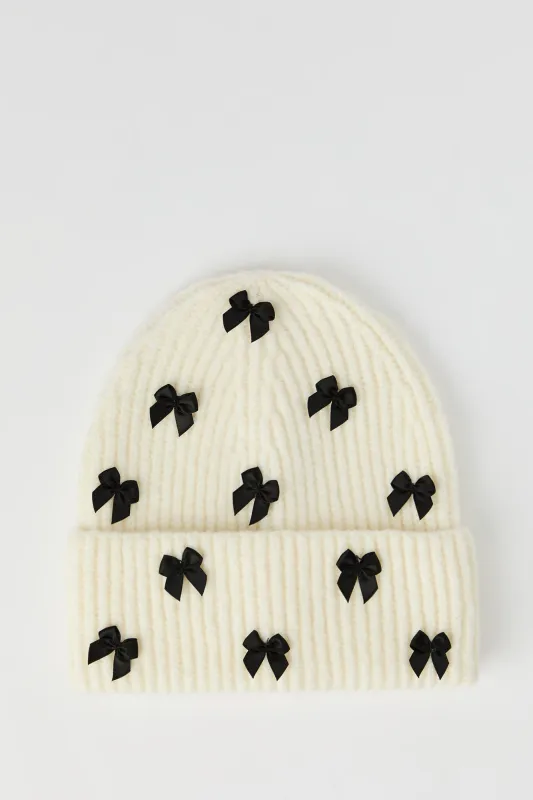 Mini Bow Beanie sold by Urban Planet