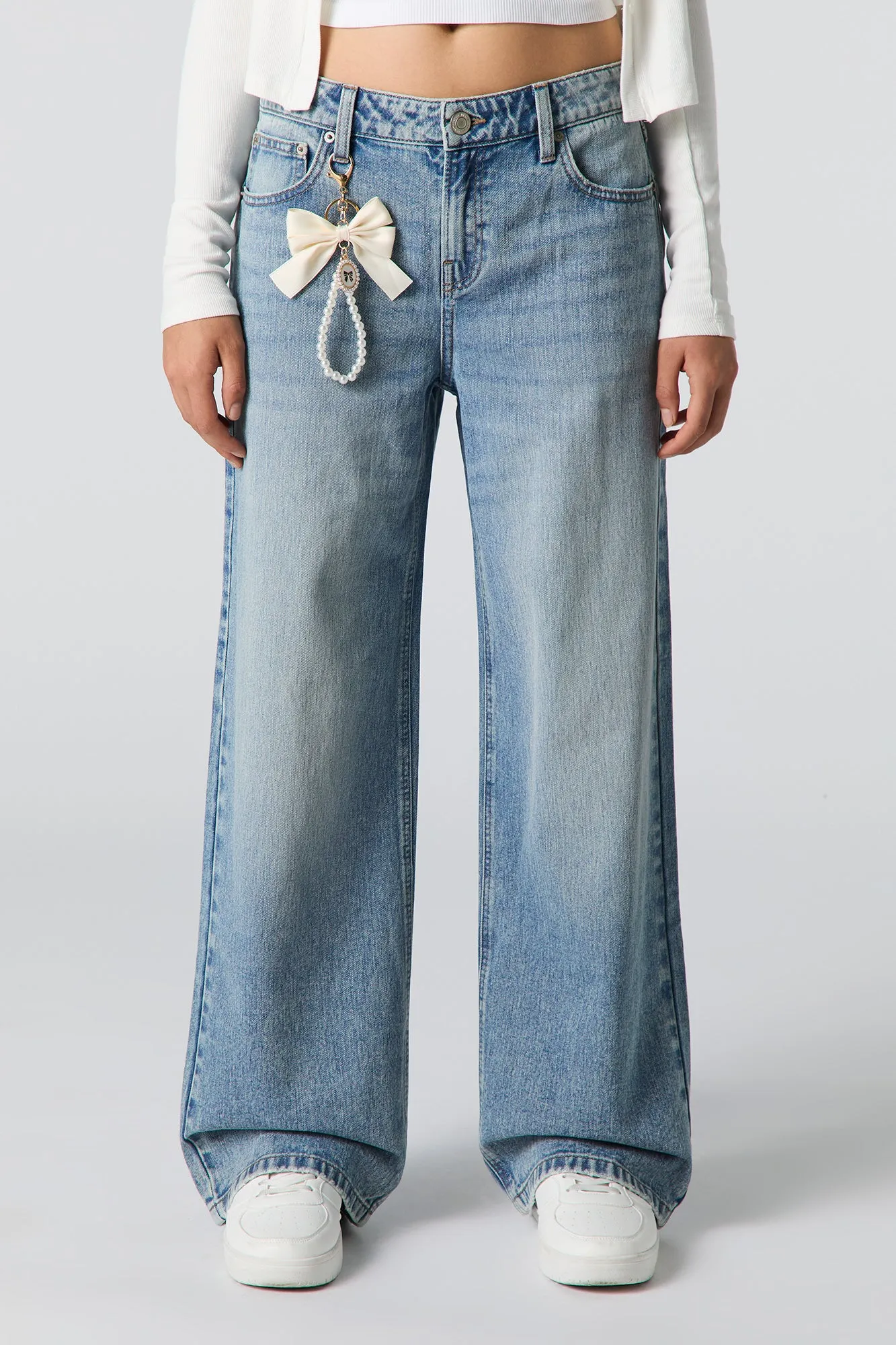Low Rise Baggy Jean with Charm sold by Urban Planet product image thumbnail 2