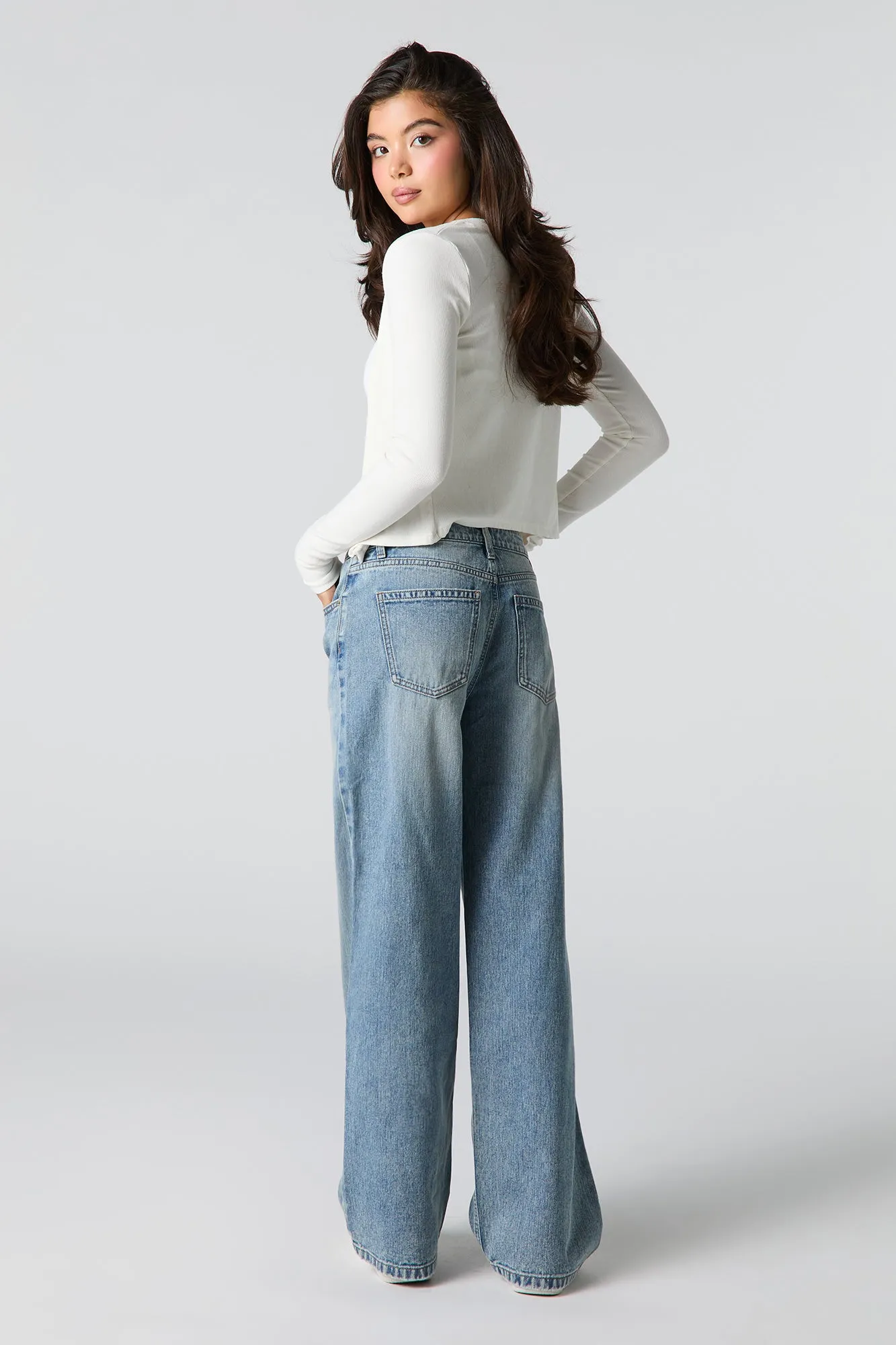 Low Rise Baggy Jean with Charm sold by Urban Planet product image thumbnail 3