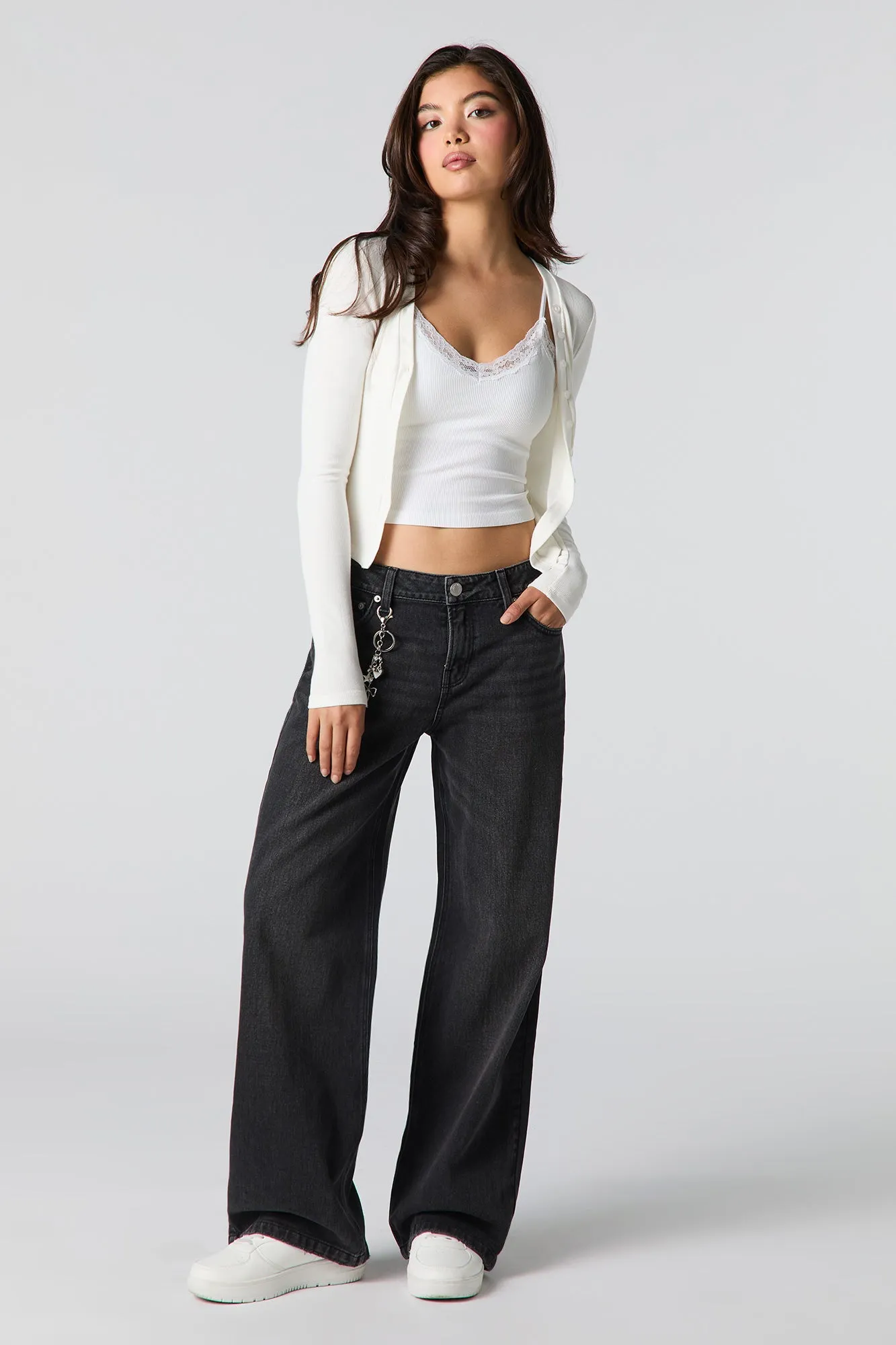 Low Rise Baggy Jean with Charm sold by Urban Planet product image thumbnail 5