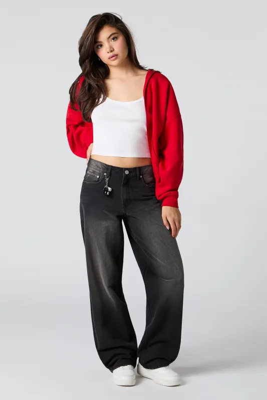 Low Rise Baggy Jean with Dice Charm sold by Urban Planet