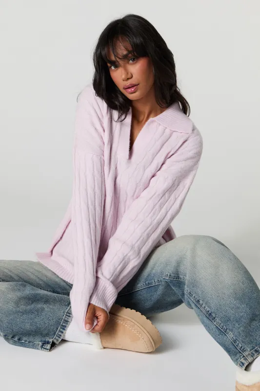 Mossy Cable Knit Sweater sold by Urban Planet