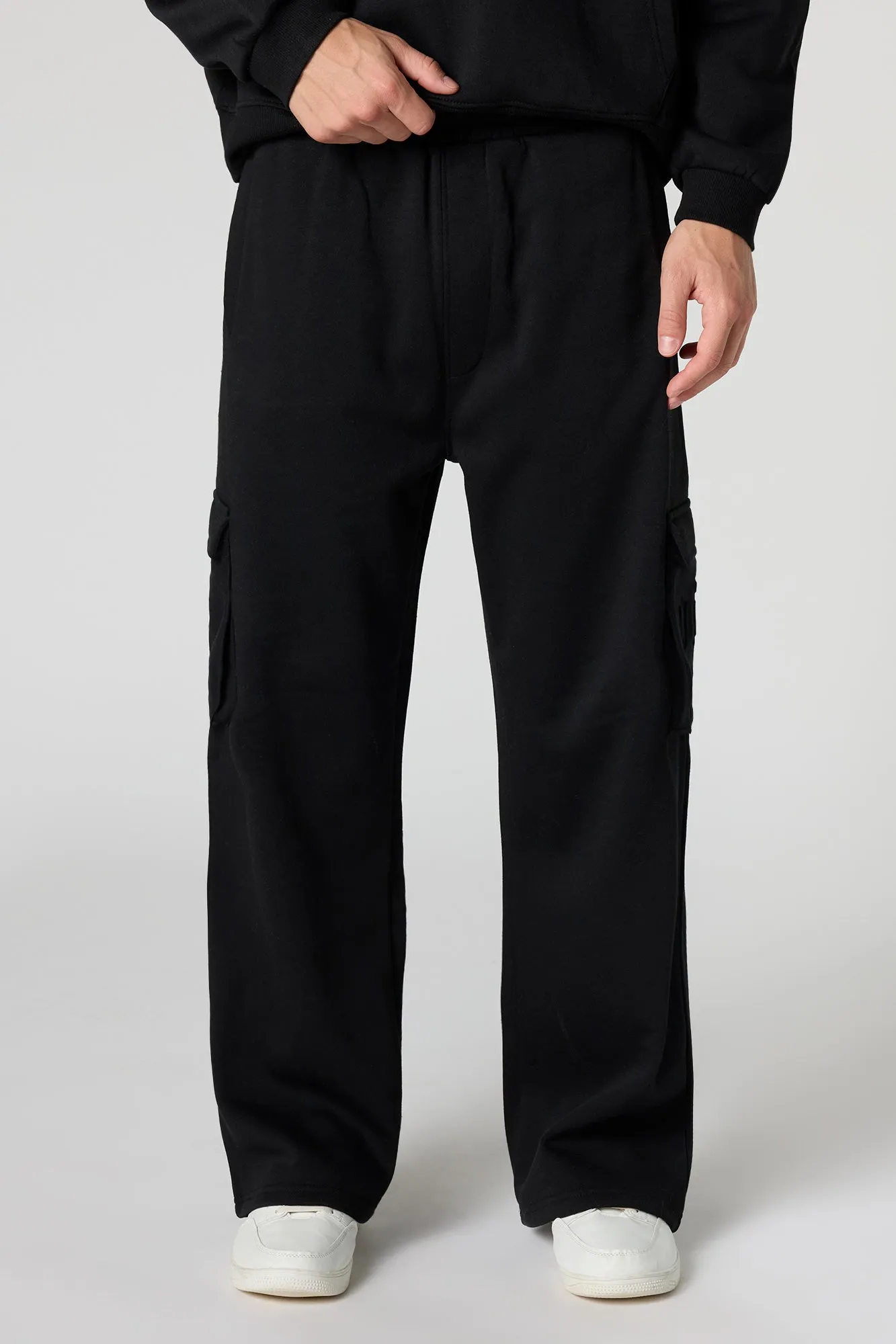 Embossed Pocket Cargo Baggy Fleece Sweatpant sold by Urban Planet product image thumbnail 5
