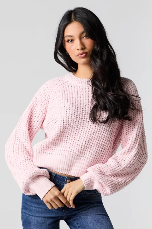 Waffle Knit Sweater sold by Urban Planet