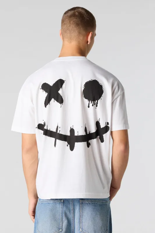 Graffiti Smiley Graphic T-Shirt sold by Urban Planet