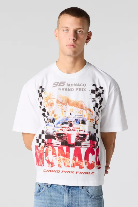 Grand Prix Graphic Boxy T-Shirt sold by Urban Planet
