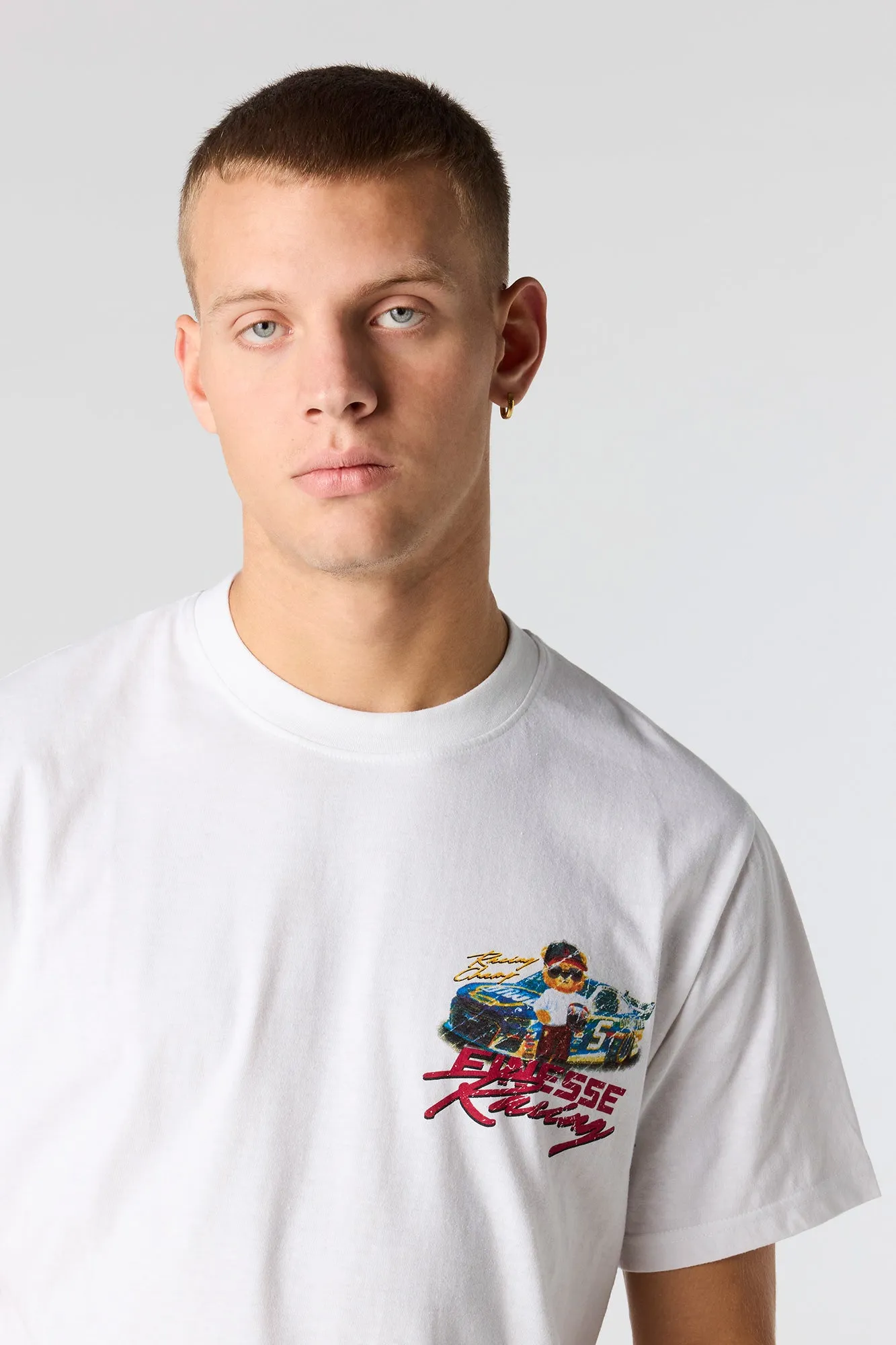 Bear Racing Graphic T-Shirt sold by Urban Planet product image thumbnail 4