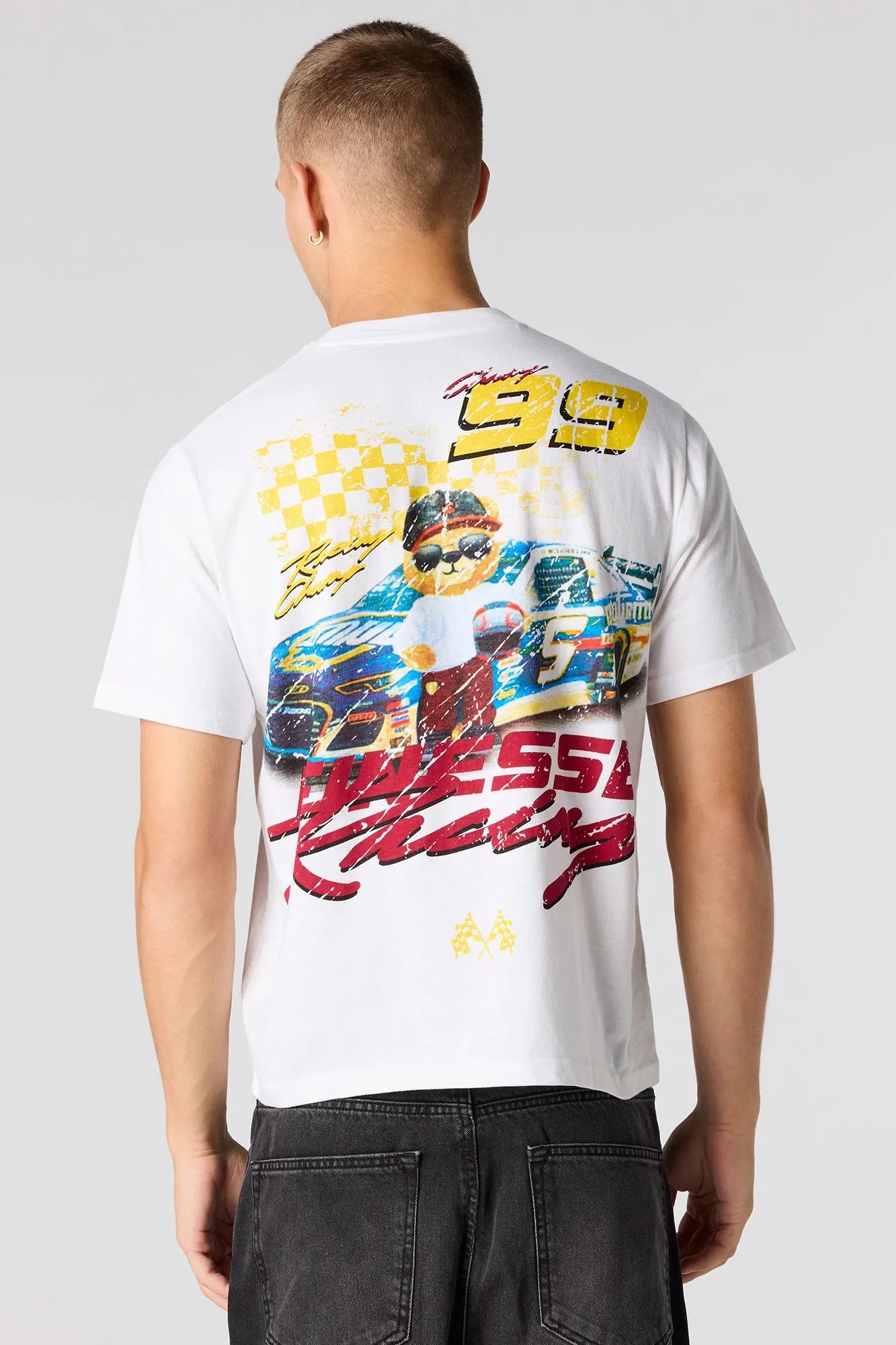 Bear Racing Graphic T-Shirt sold by Urban Planet