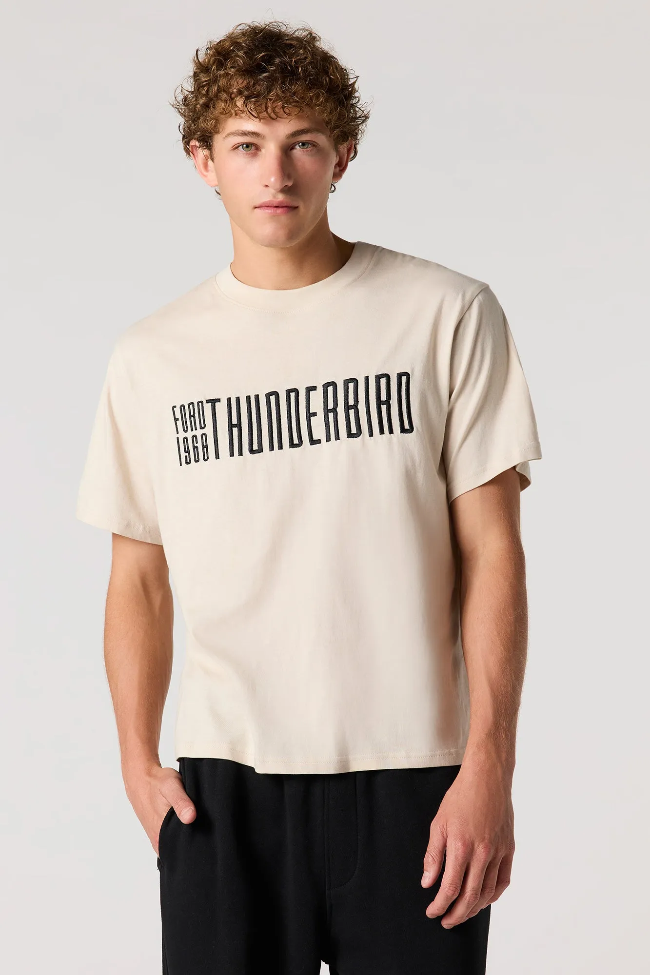 Ford Thunderbird Embroidered T-Shirt sold by Urban Planet product image thumbnail 2