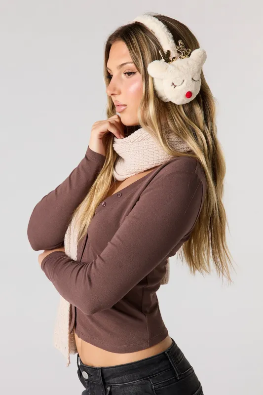 3D Reindeer Earmuffs sold by Urban Planet