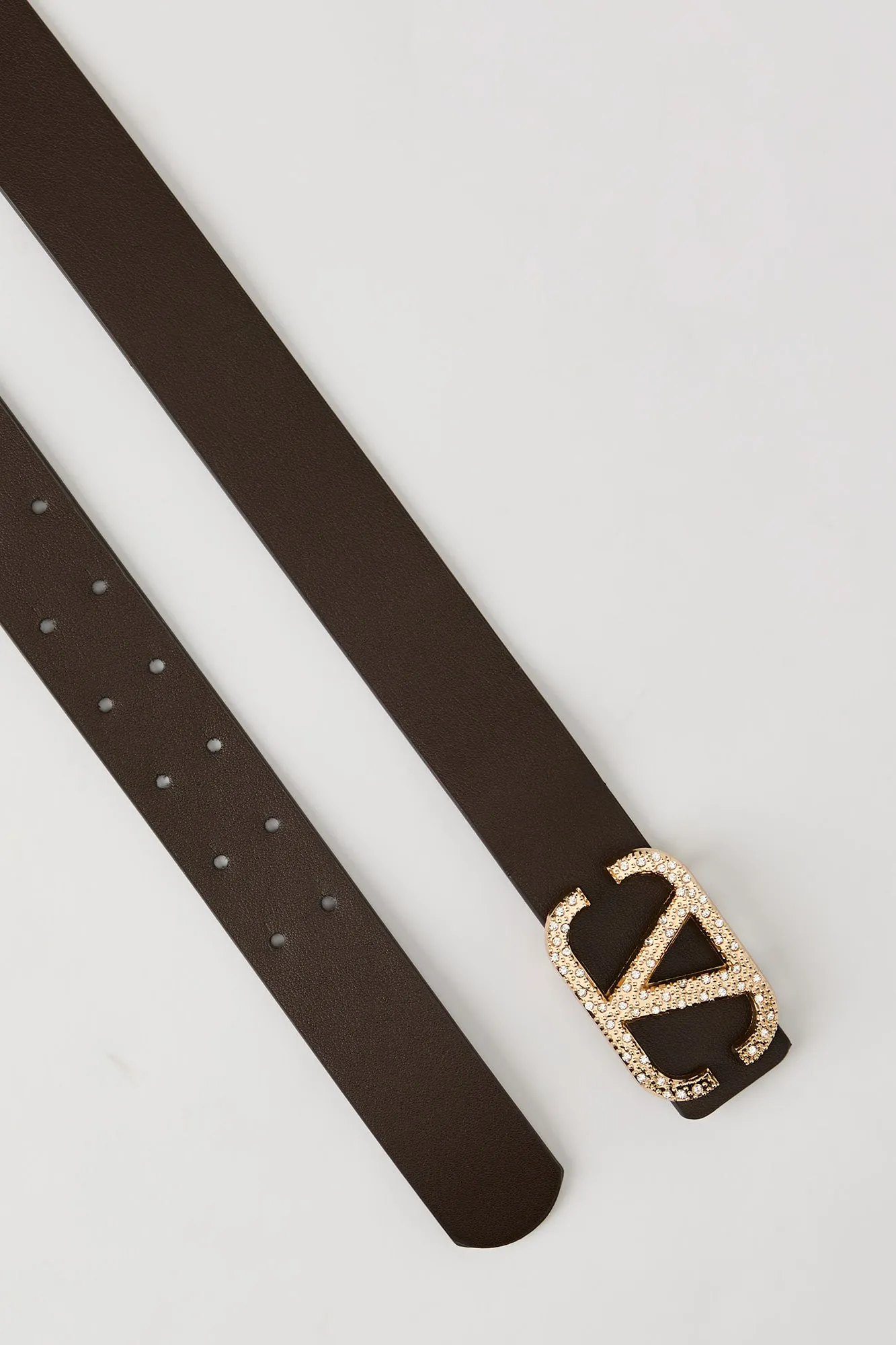 Rhinestone V Buckle Belt sold by Urban Planet product image thumbnail 2