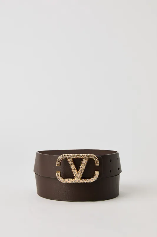 Rhinestone V Buckle Belt sold by Urban Planet
